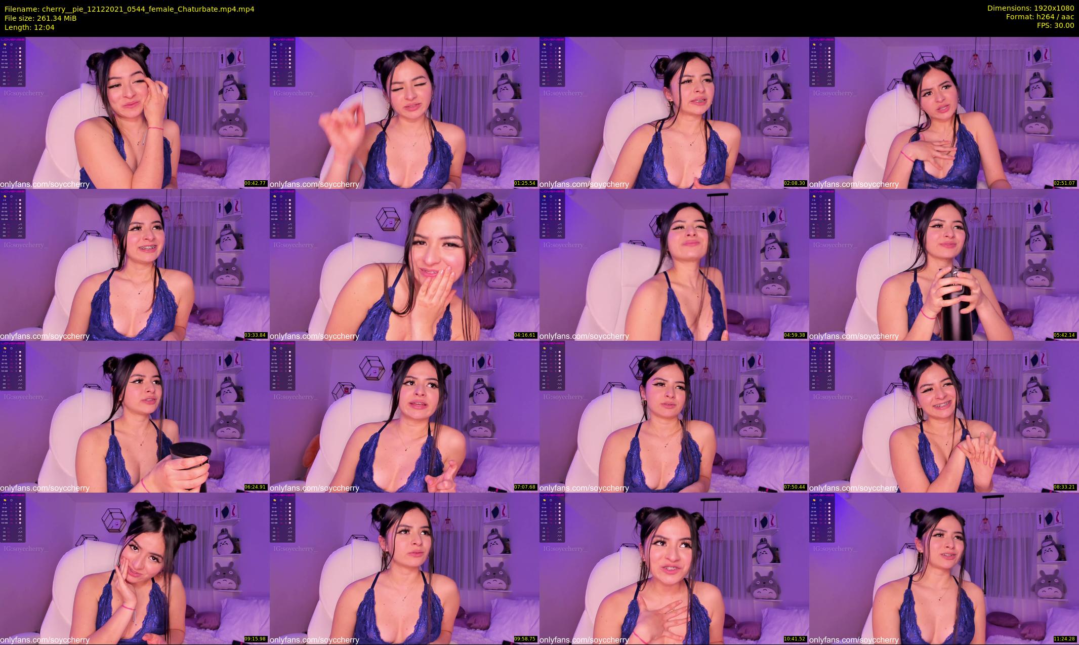 cherry__pie — 13 minute Chaturbate female cam show recording, 1080p, Dec 12, 2021