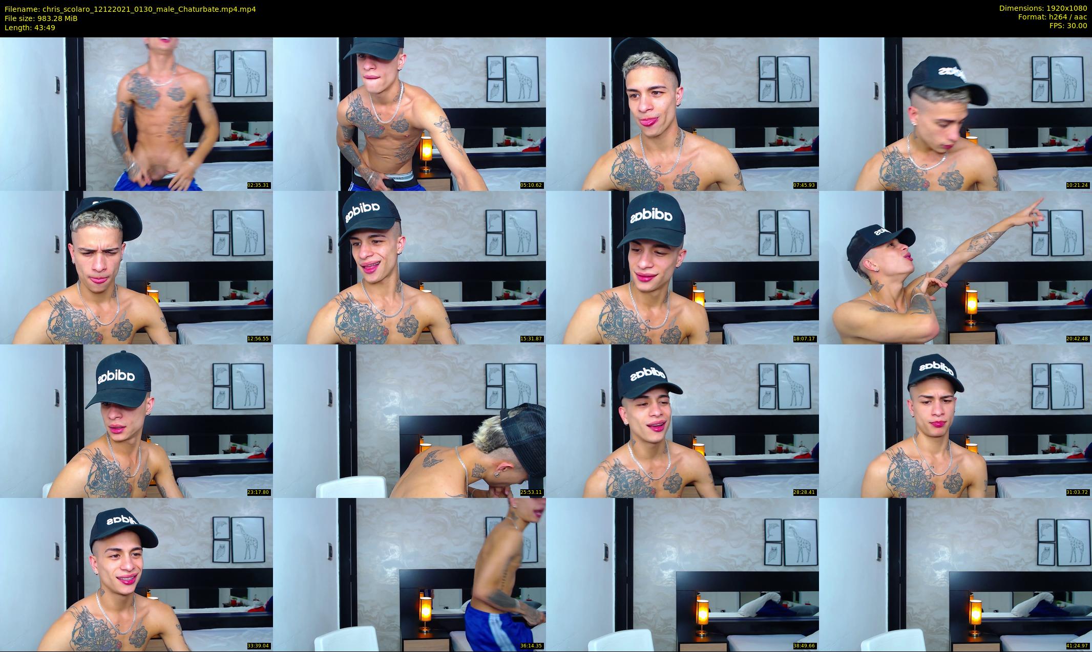 chris_scolaro — 44 minute Chaturbate male cam show recording, 1080p, Dec 12, 2021