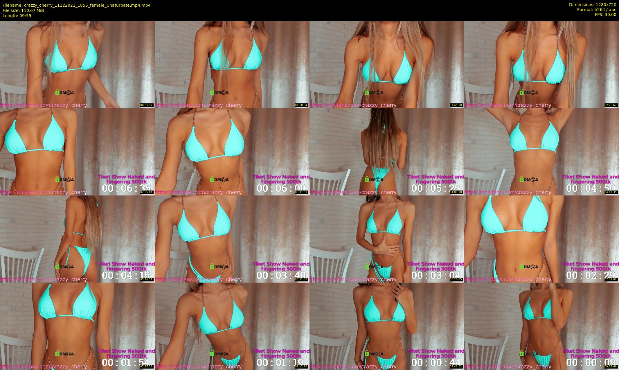 crazzy_cherry — 10 minute Chaturbate female cam show recording, 720p, Dec 11, 2021