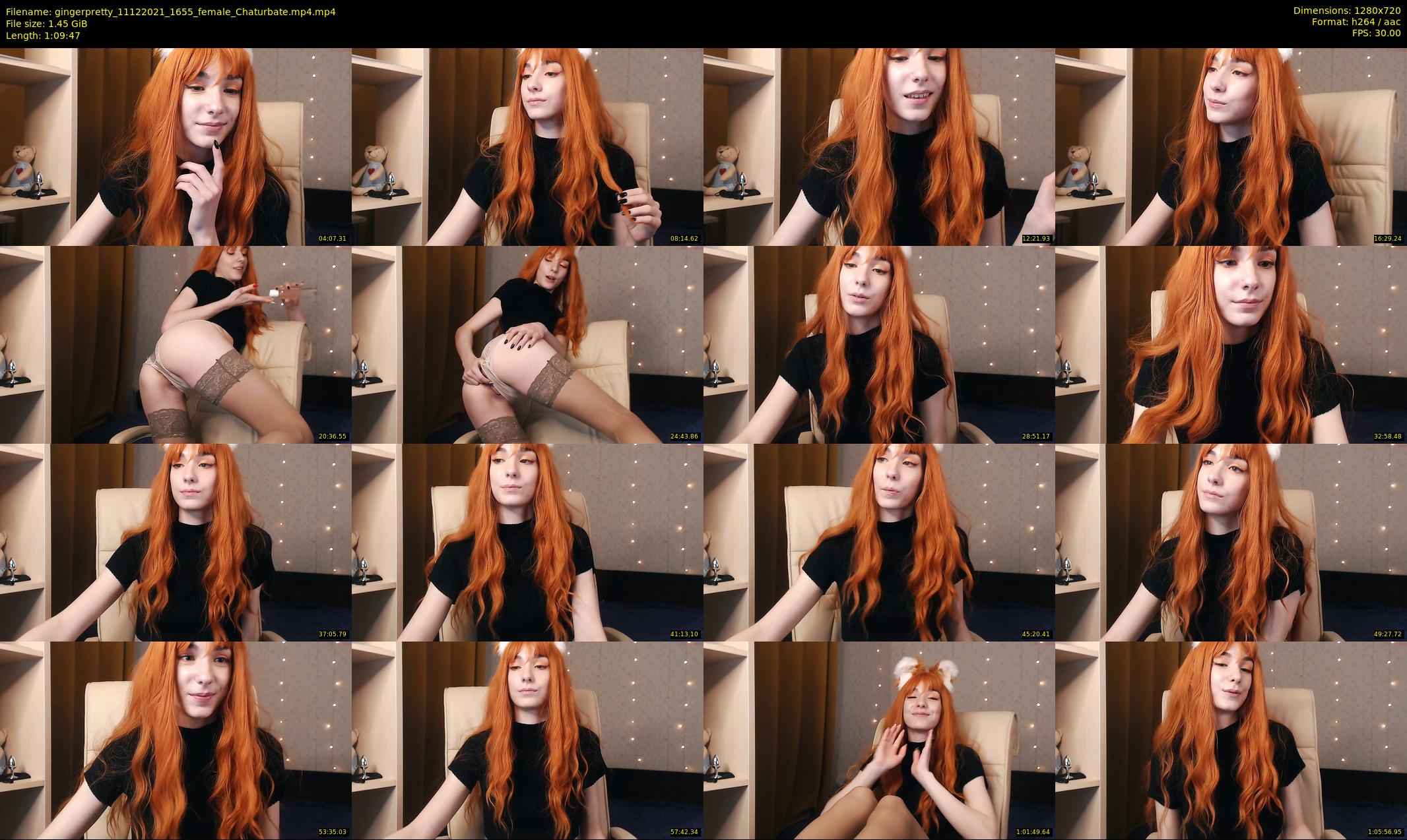gingerpretty — 70 minute Chaturbate female cam show recording, 720p, Dec 11, 2021