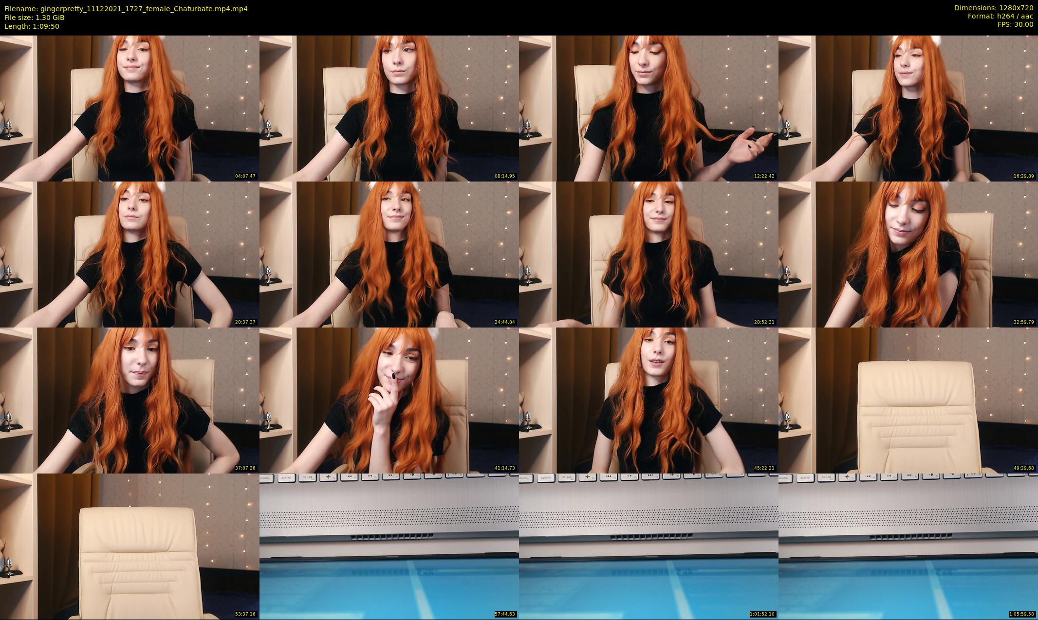 gingerpretty — 70 minute Chaturbate female cam show recording, 720p, Dec 11, 2021