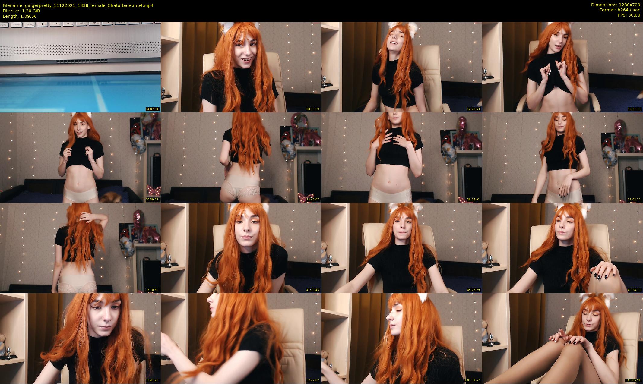 gingerpretty — 70 minute Chaturbate female cam show recording, 720p, Dec 11, 2021