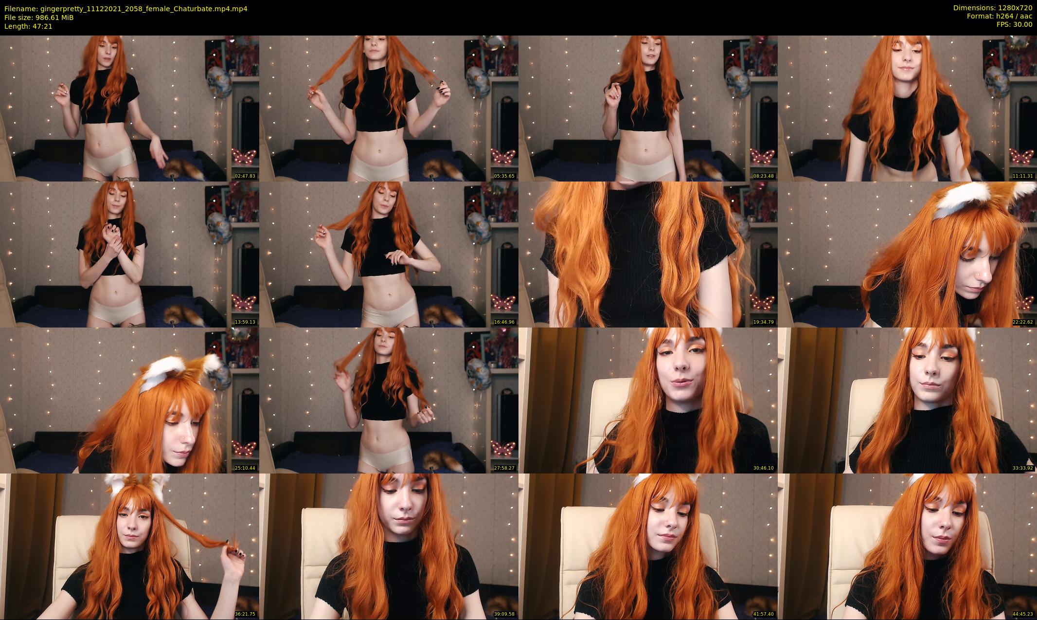 gingerpretty — 48 minute Chaturbate female cam show recording, 720p, Dec 11, 2021