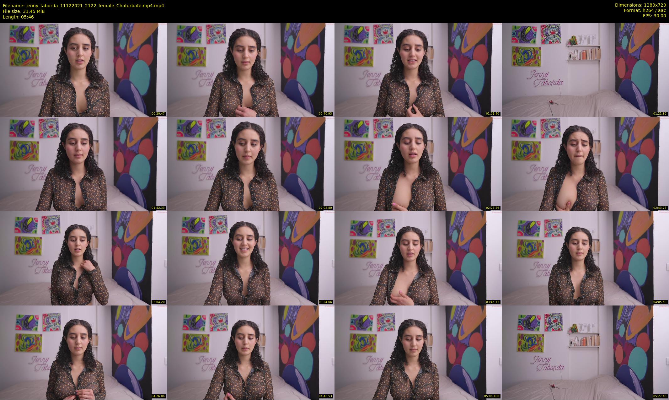 jenny_taborda — 6 minute Chaturbate female cam show recording, 720p, Dec 11, 2021