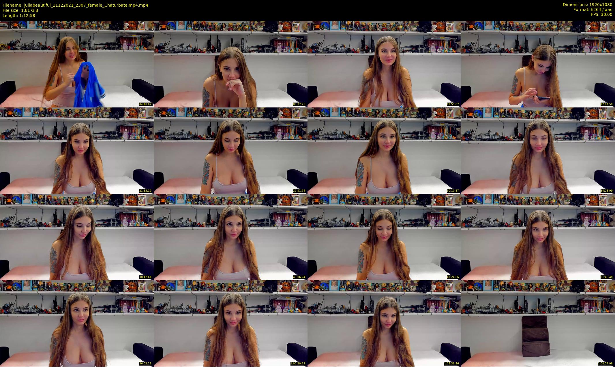 juliabeautiful — 73 minute Chaturbate female cam show recording, 1080p, Dec 11, 2021