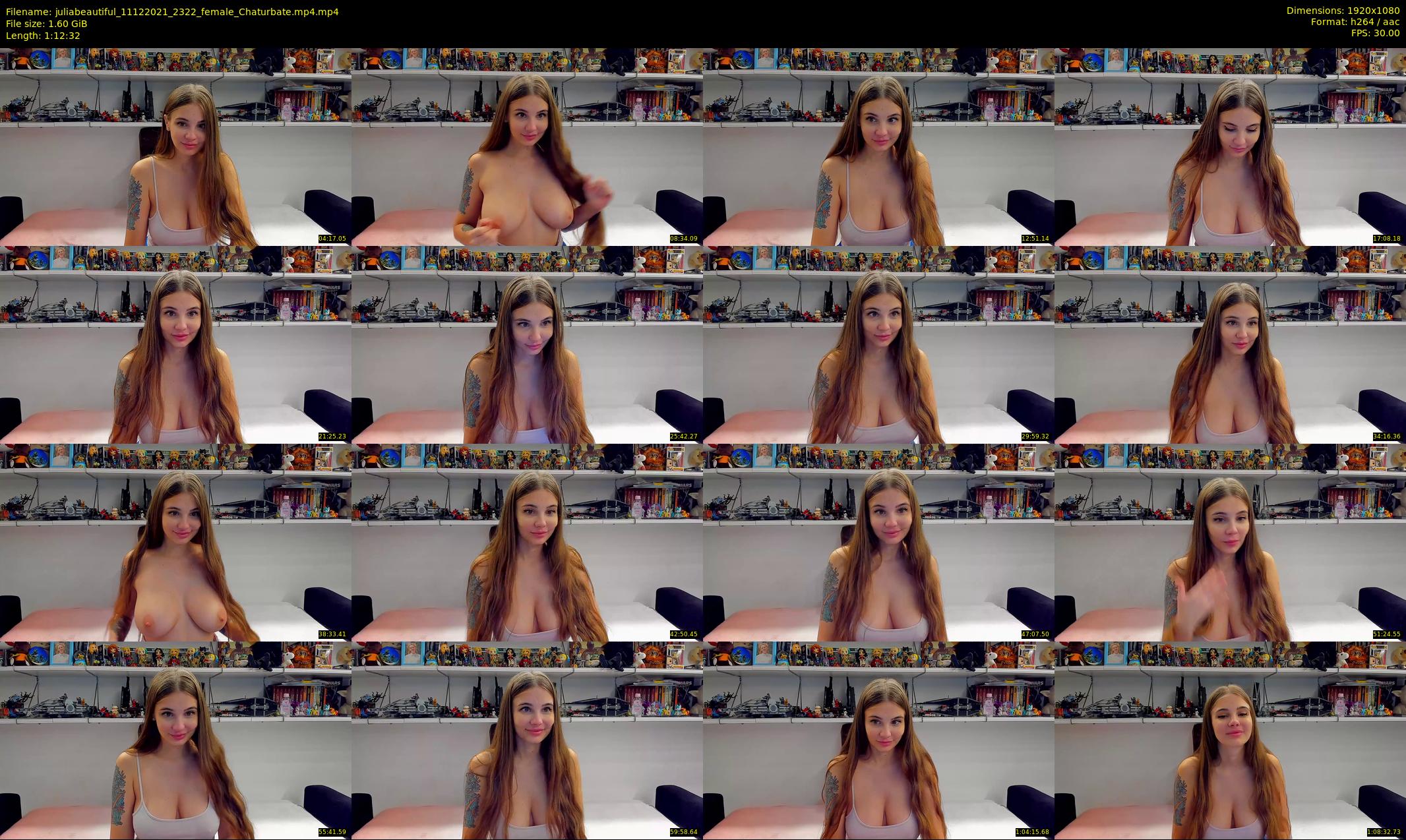 juliabeautiful — 73 minute Chaturbate female cam show recording, 1080p, Dec 11, 2021