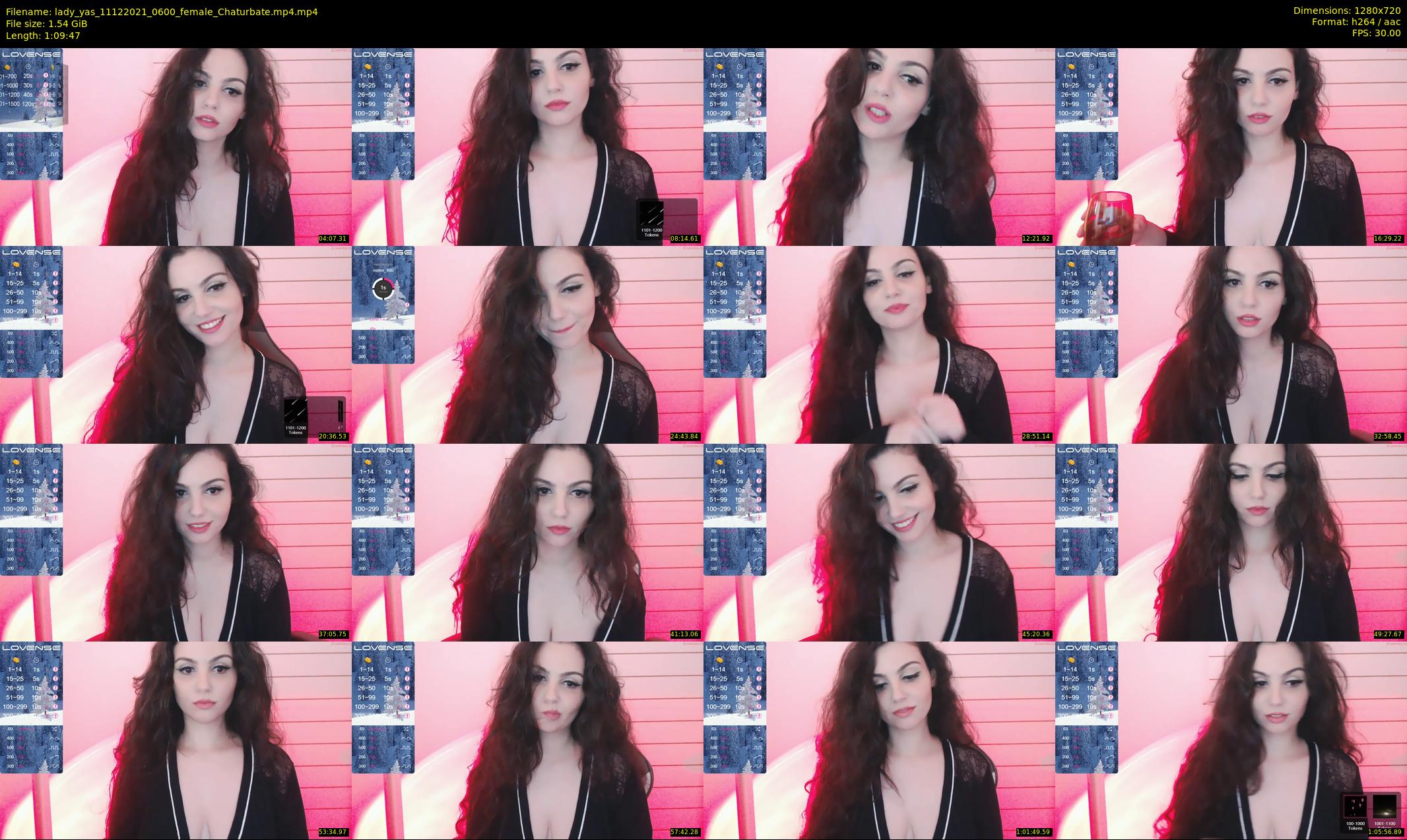 lady_yas — 70 minute Chaturbate female cam show recording, 720p, Dec 11, 2021