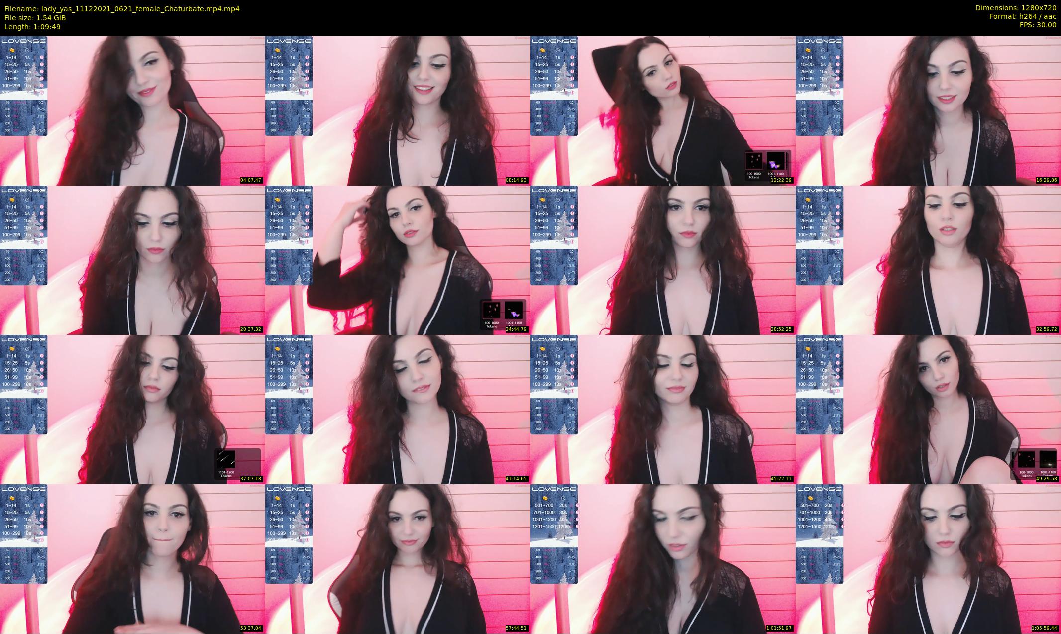 lady_yas — 70 minute Chaturbate female cam show recording, 720p, Dec 11, 2021