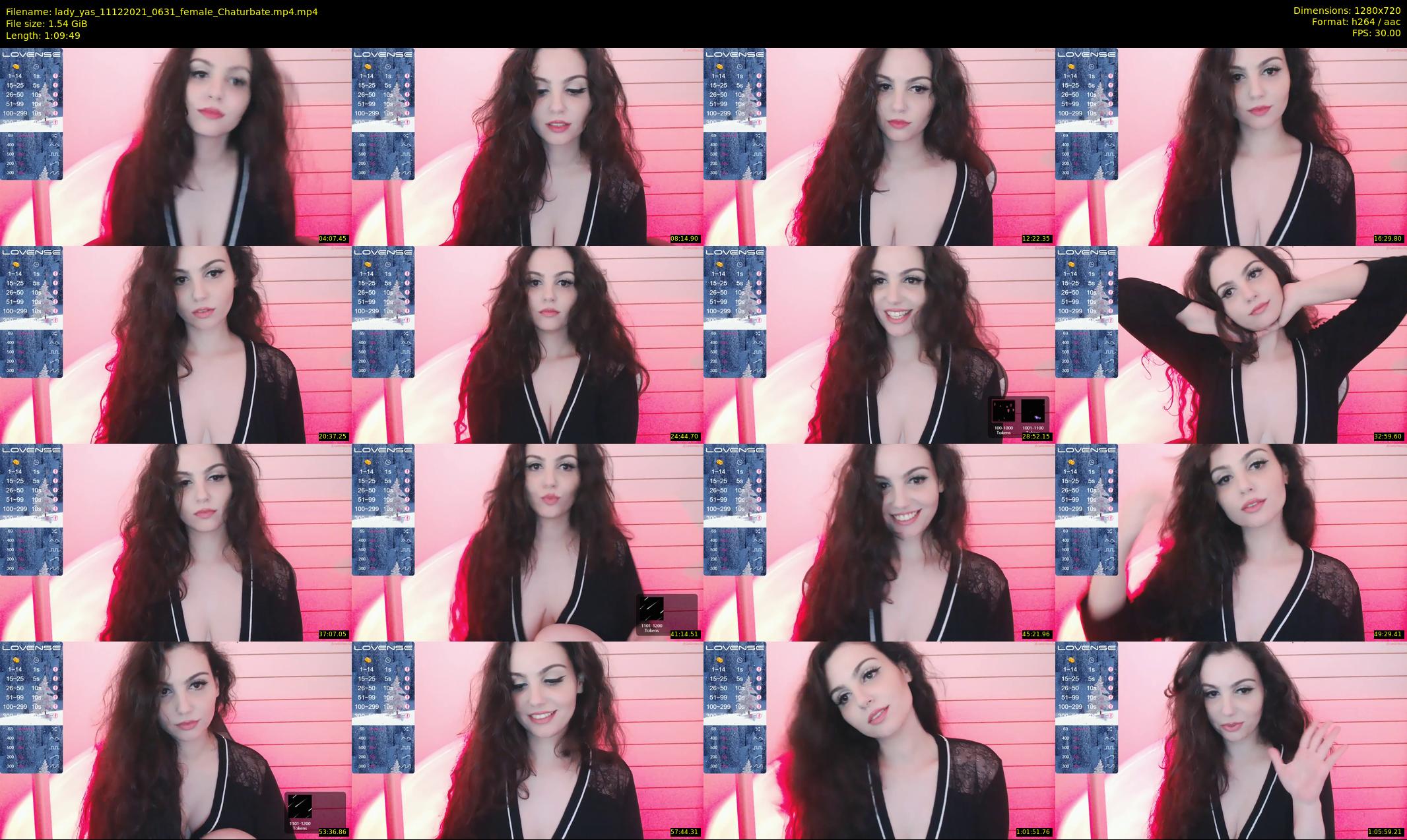 lady_yas — 70 minute Chaturbate female cam show recording, 720p, Dec 11, 2021