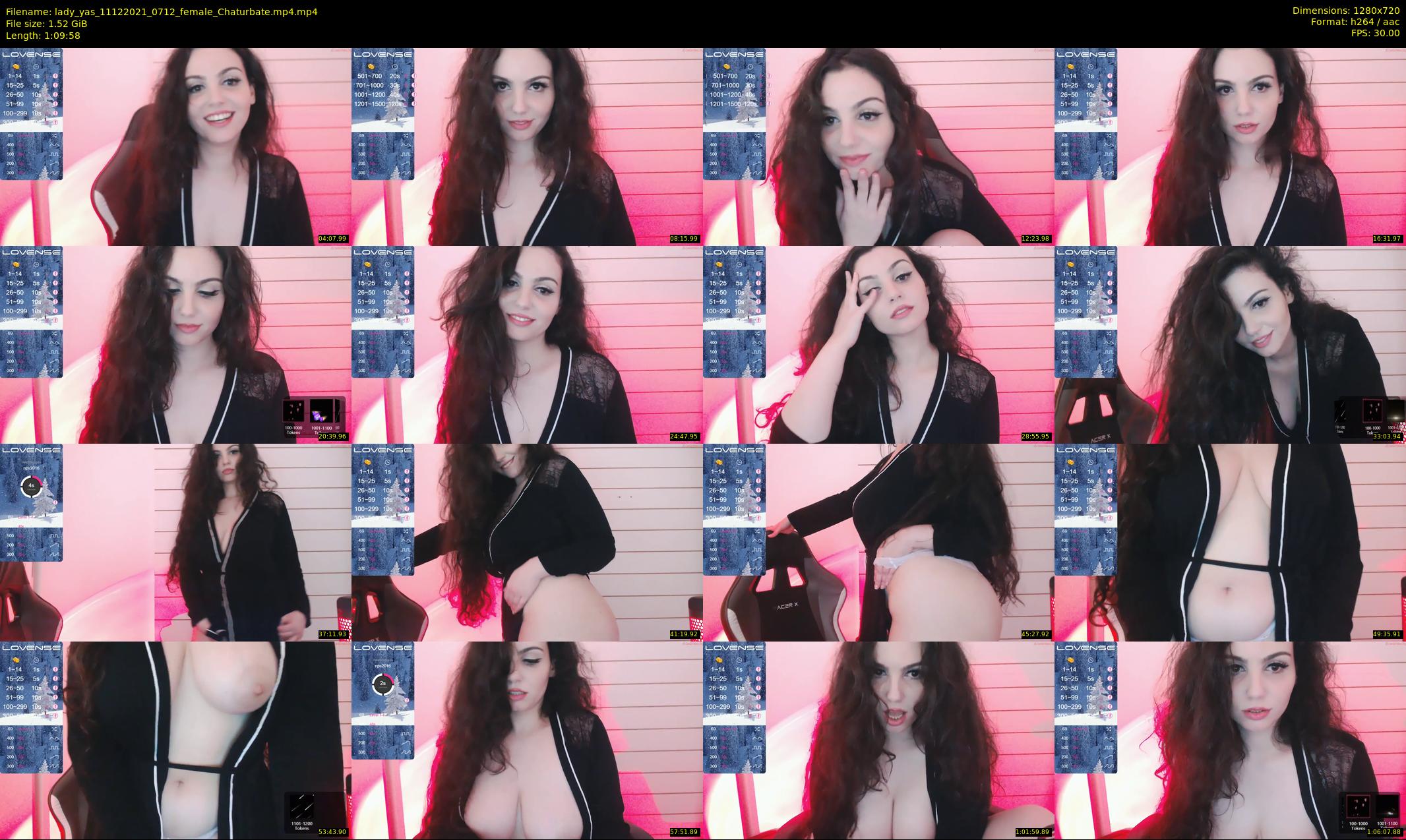 lady_yas — 70 minute Chaturbate female cam show recording, 720p, Dec 11, 2021