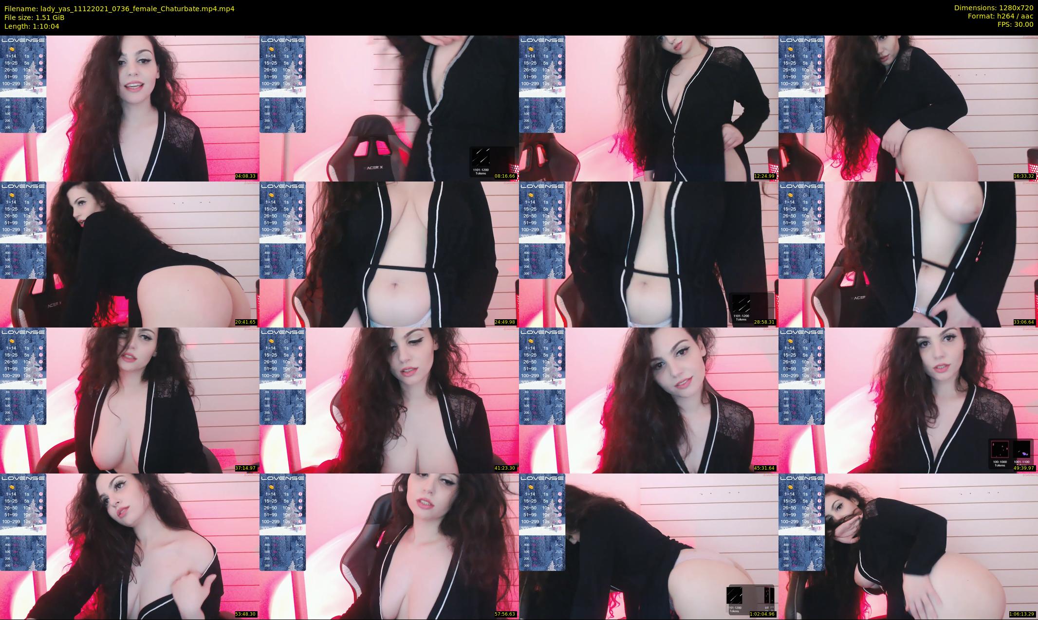 lady_yas — 71 minute Chaturbate female cam show recording, 720p, Dec 11, 2021