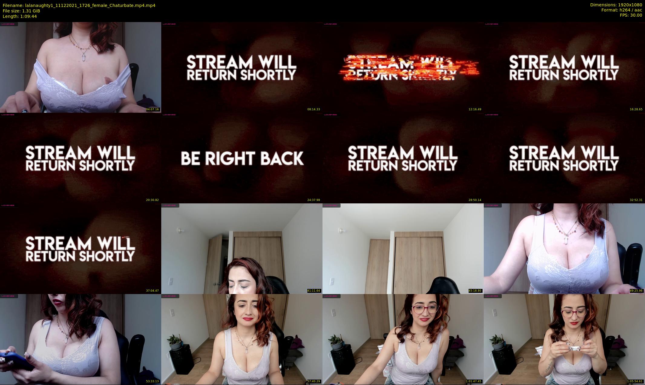 lalanaughty1 — 70 minute Chaturbate female cam show recording, 1080p, Dec 11, 2021