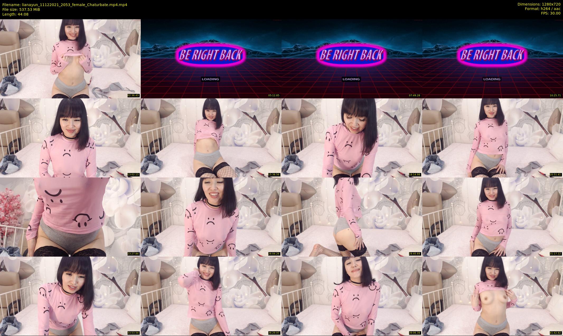 lianayun — 45 minute Chaturbate female cam show recording, 720p, Dec 11, 2021