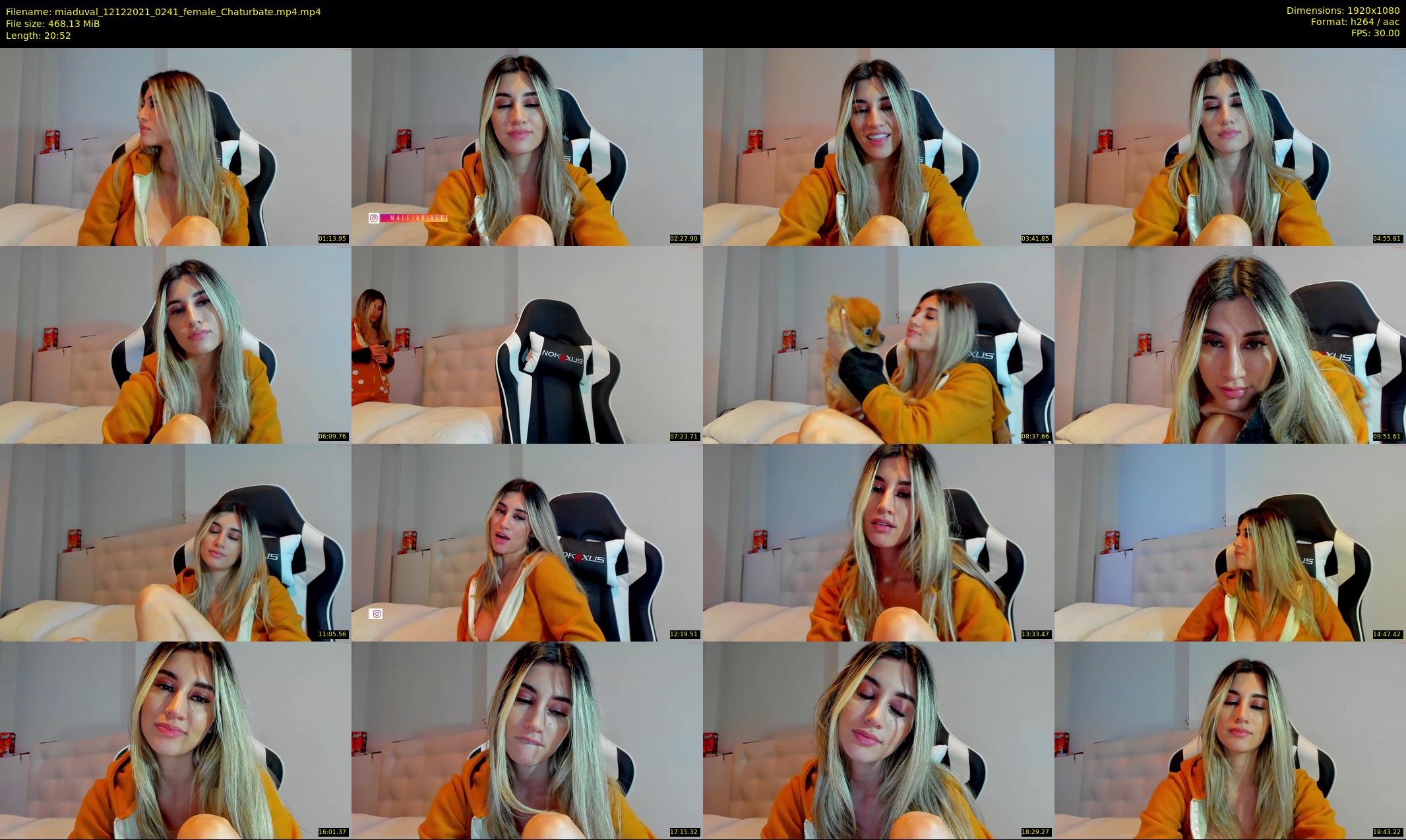 miaduval — 21 minute Chaturbate female cam show recording, 1080p, Dec 12, 2021