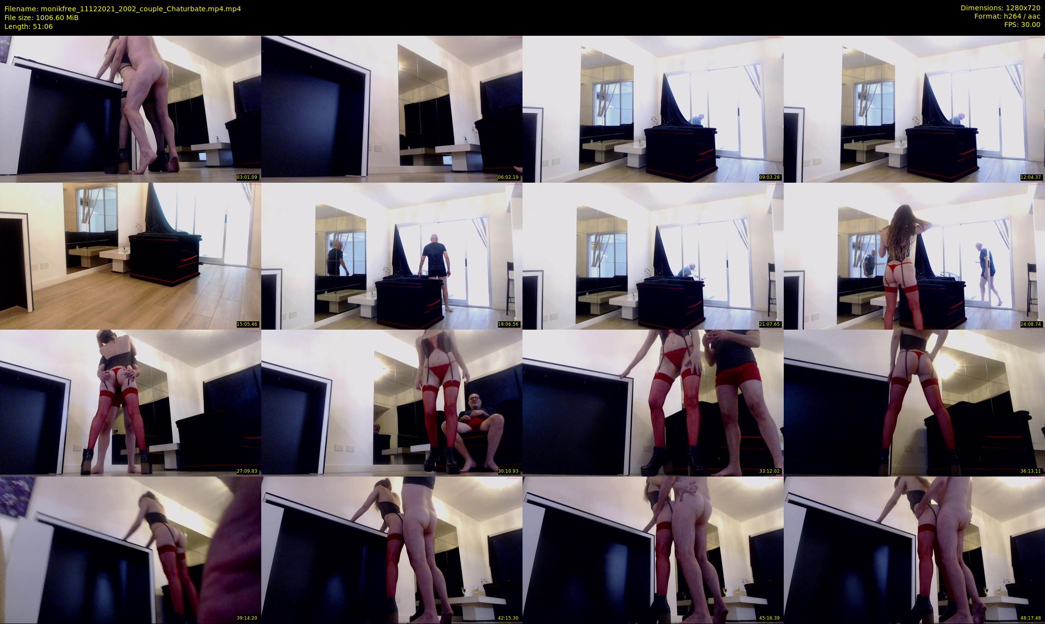 monikfree — 52 minute Chaturbate couple cam show recording, 720p, Dec 11, 2021