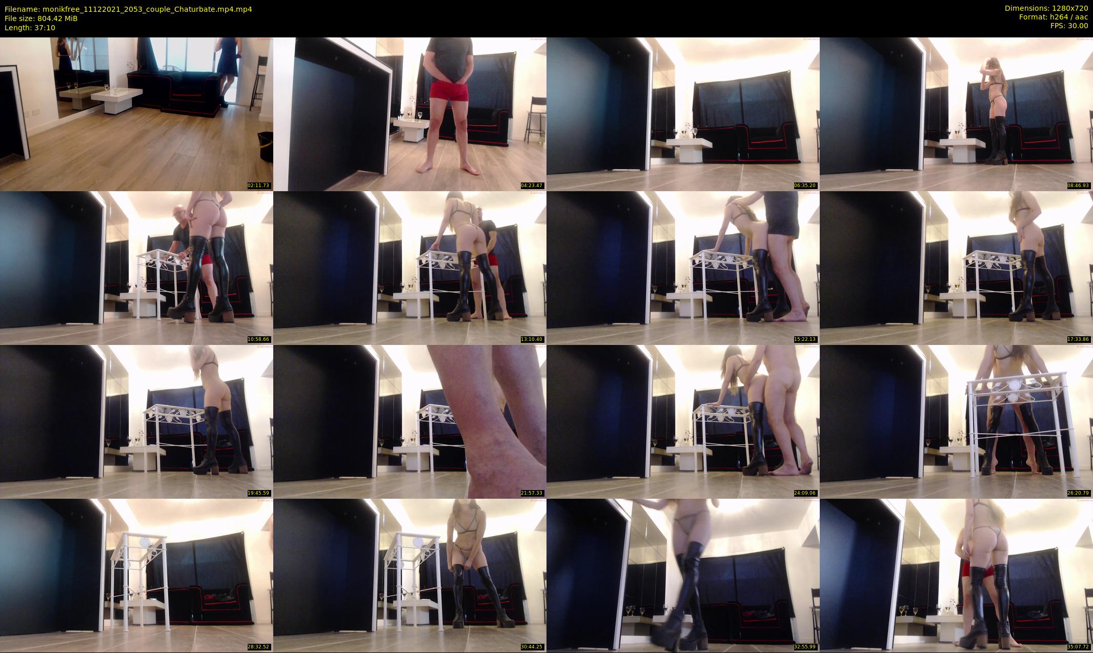 monikfree — 38 minute Chaturbate couple cam show recording, 720p, Dec 11, 2021