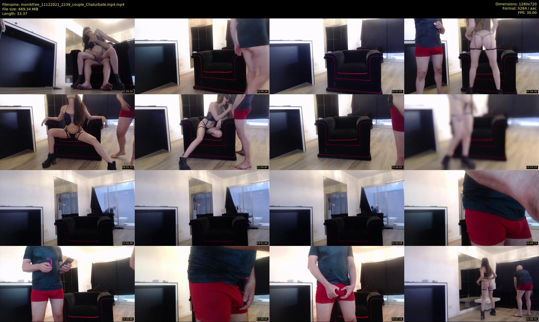 monikfree — 34 minute Chaturbate couple cam show recording, 720p, Dec 11, 2021
