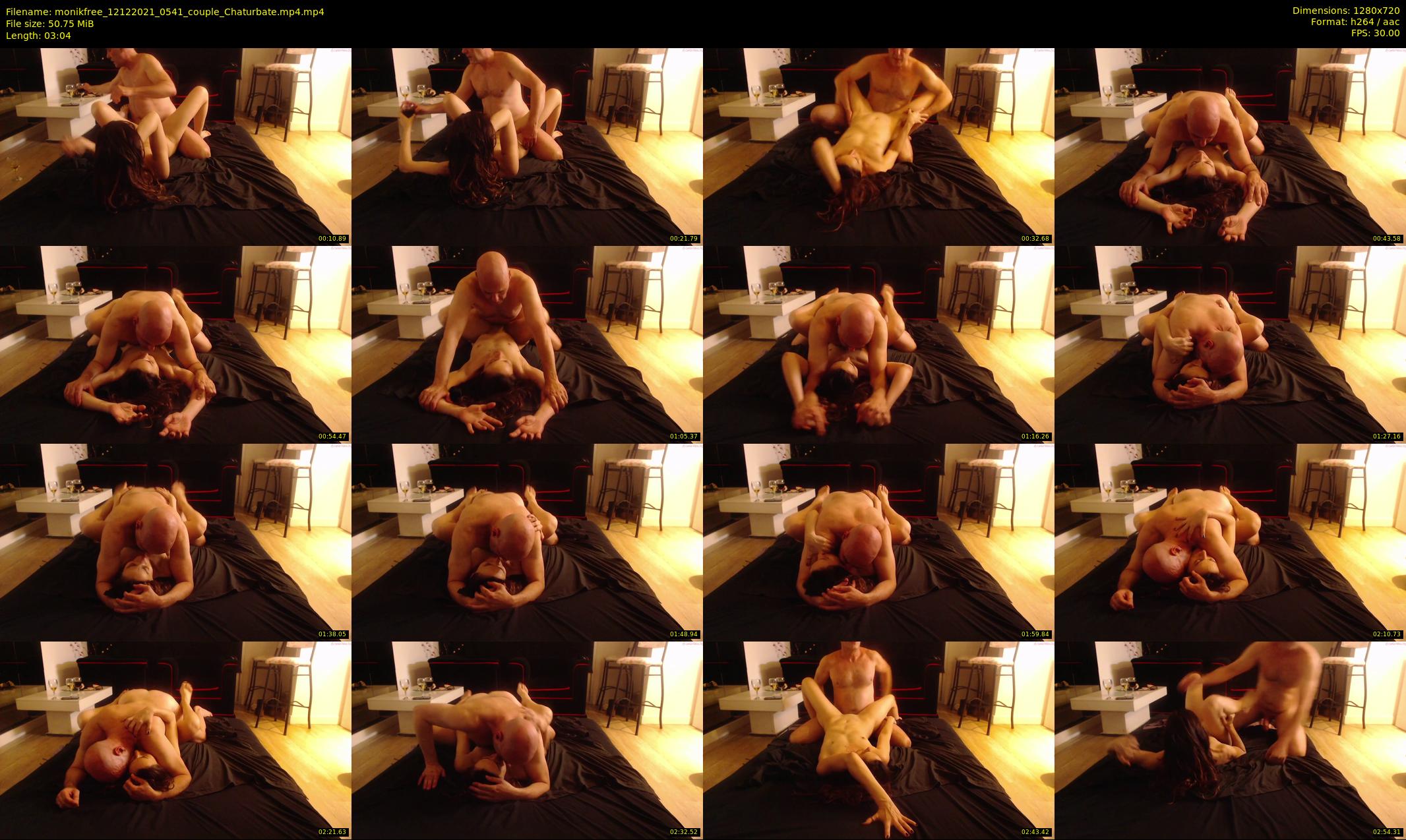 monikfree — 4 minute Chaturbate couple cam show recording, 720p, Dec 12, 2021
