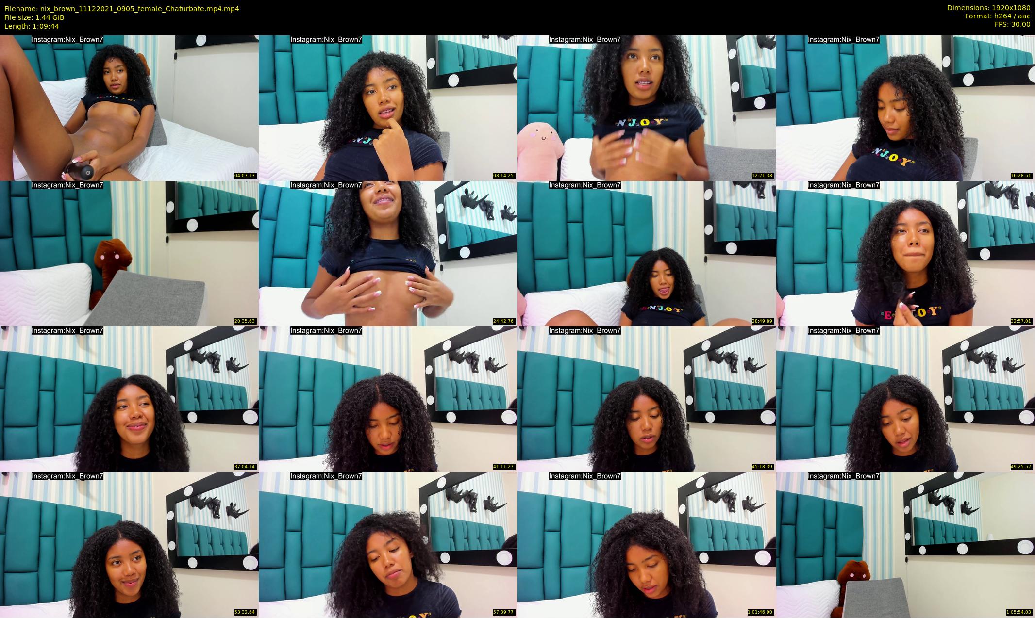 nix_brown — 70 minute Chaturbate female cam show recording, 1080p, Dec 11, 2021