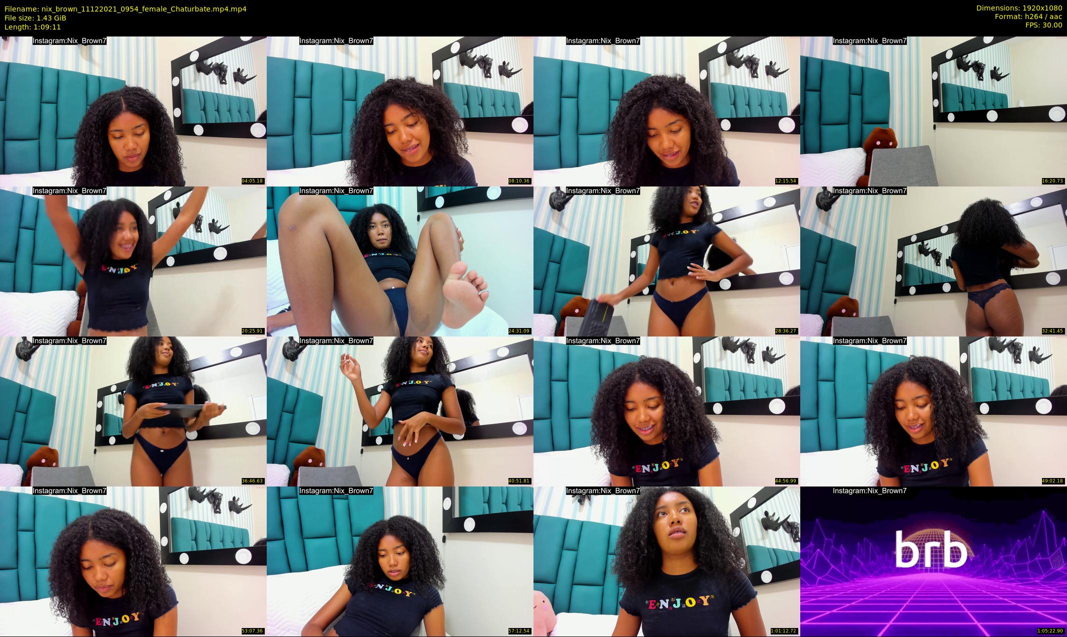 nix_brown — 70 minute Chaturbate female cam show recording, 1080p, Dec 11, 2021