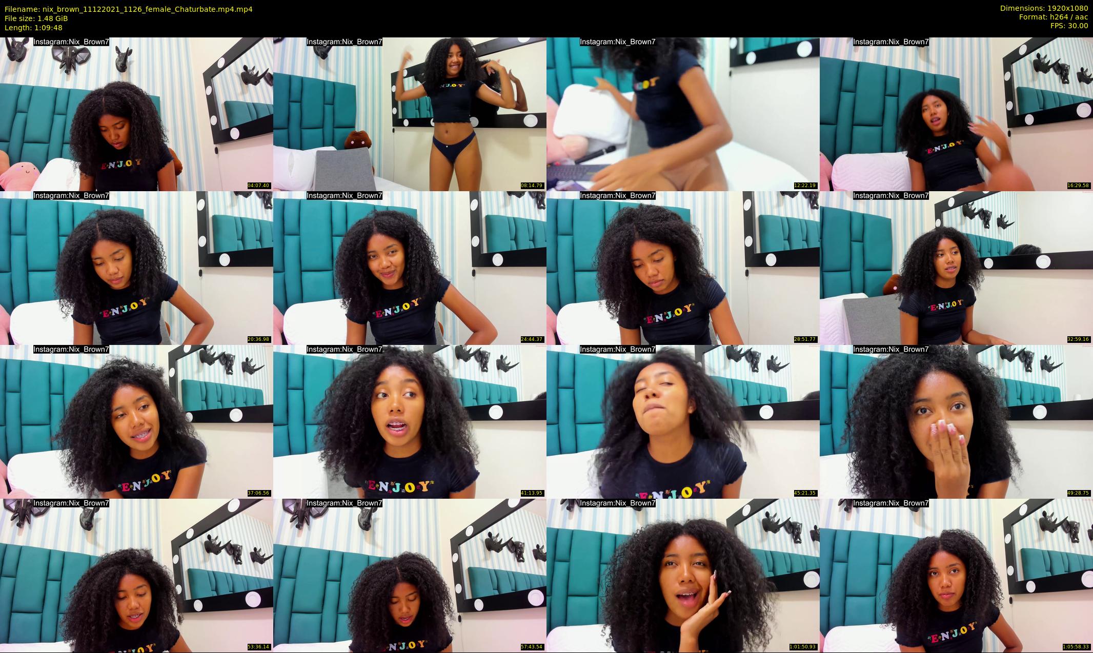 nix_brown — 70 minute Chaturbate female cam show recording, 1080p, Dec 11, 2021