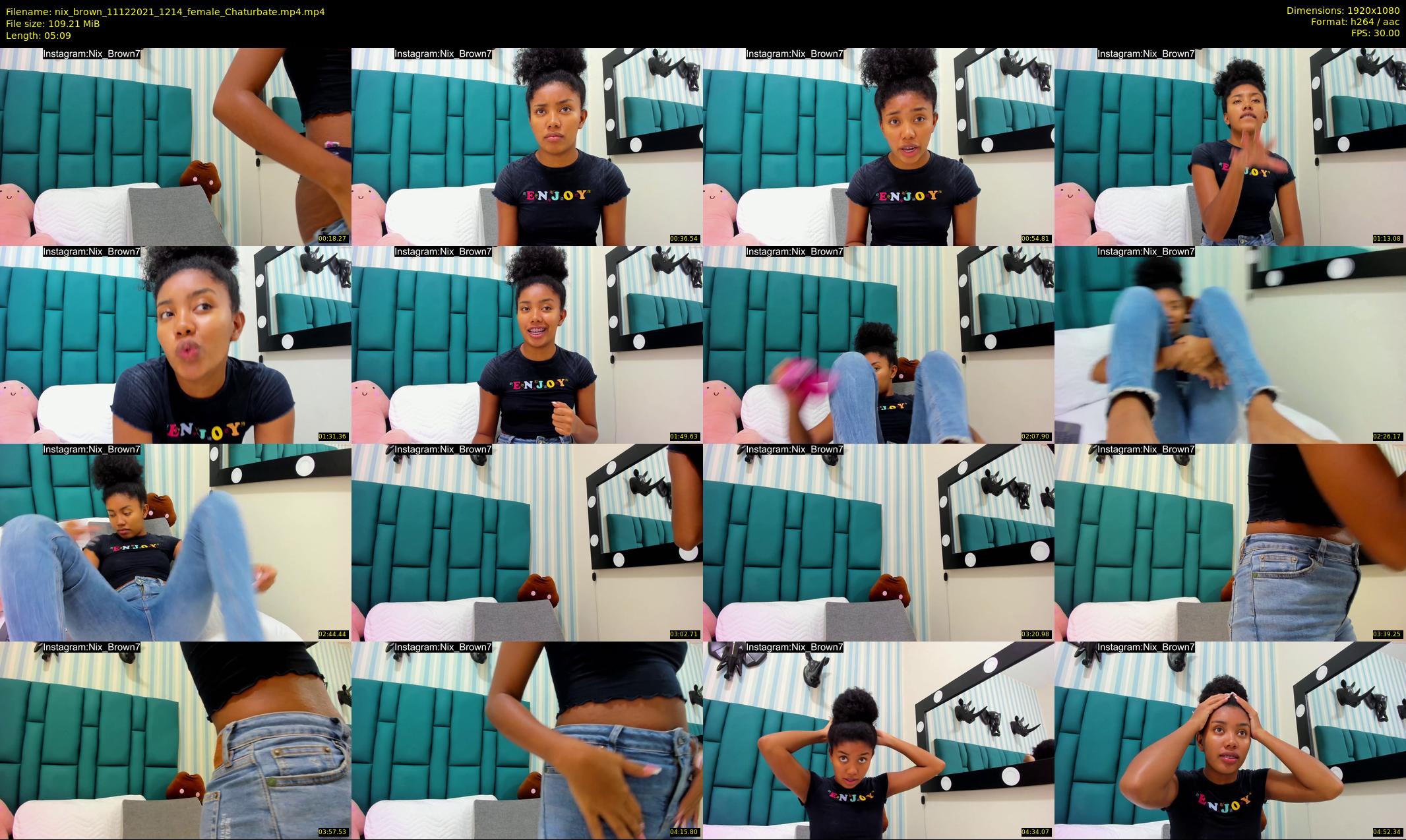 nix_brown — 6 minute Chaturbate female cam show recording, 1080p, Dec 11, 2021