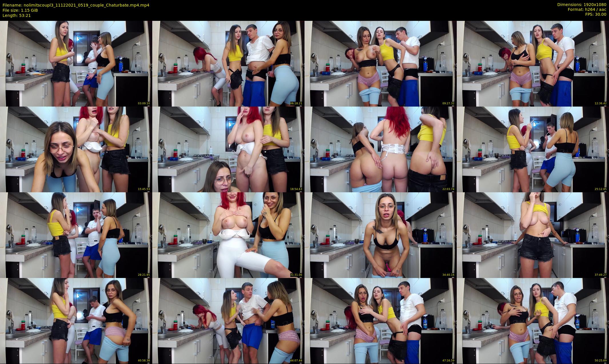 nolimitscoupl3 — 54 minute Chaturbate couple cam show recording, 1080p, Dec 11, 2021