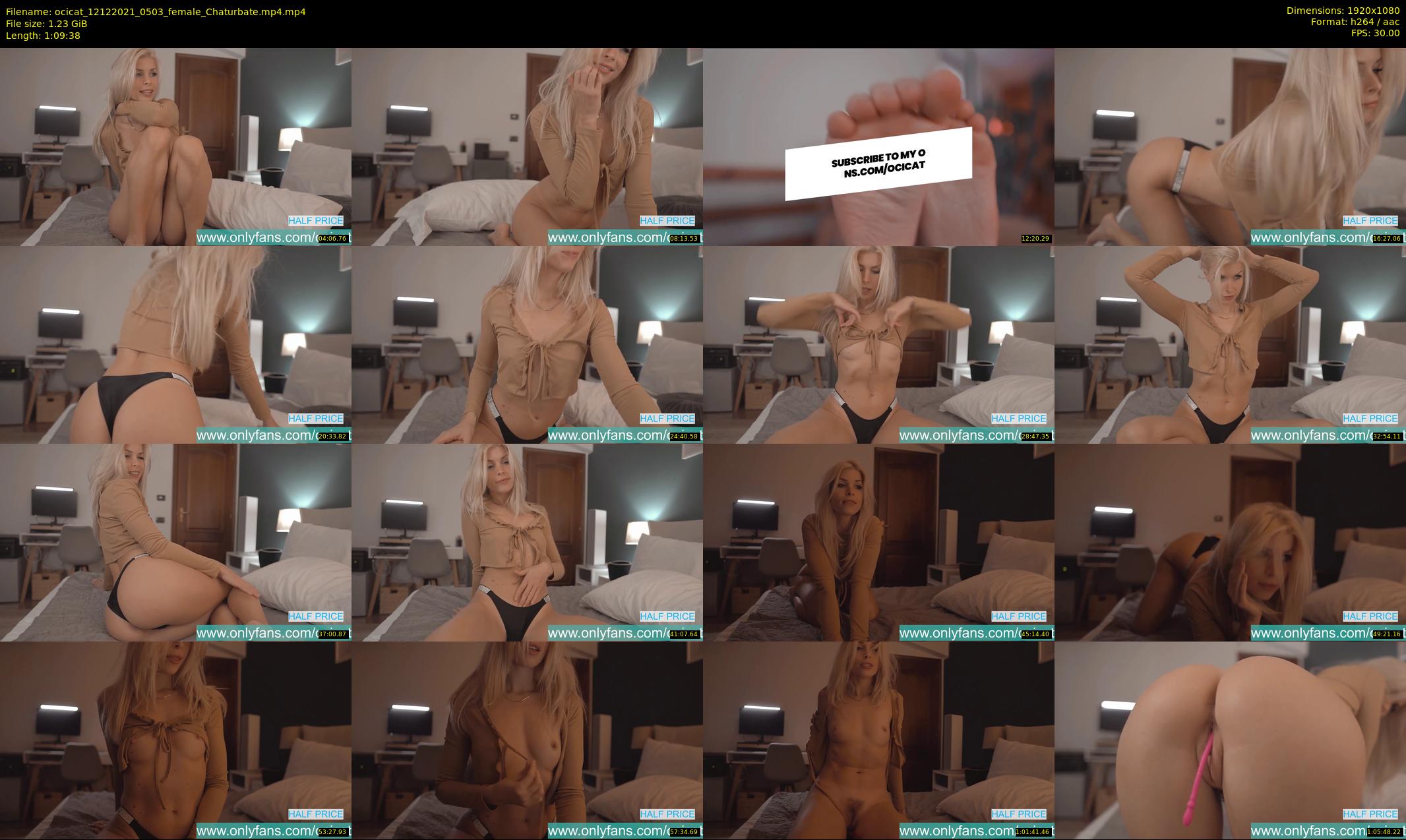 ocicat — 70 minute Chaturbate female cam show recording, 1080p, Dec 12, 2021
