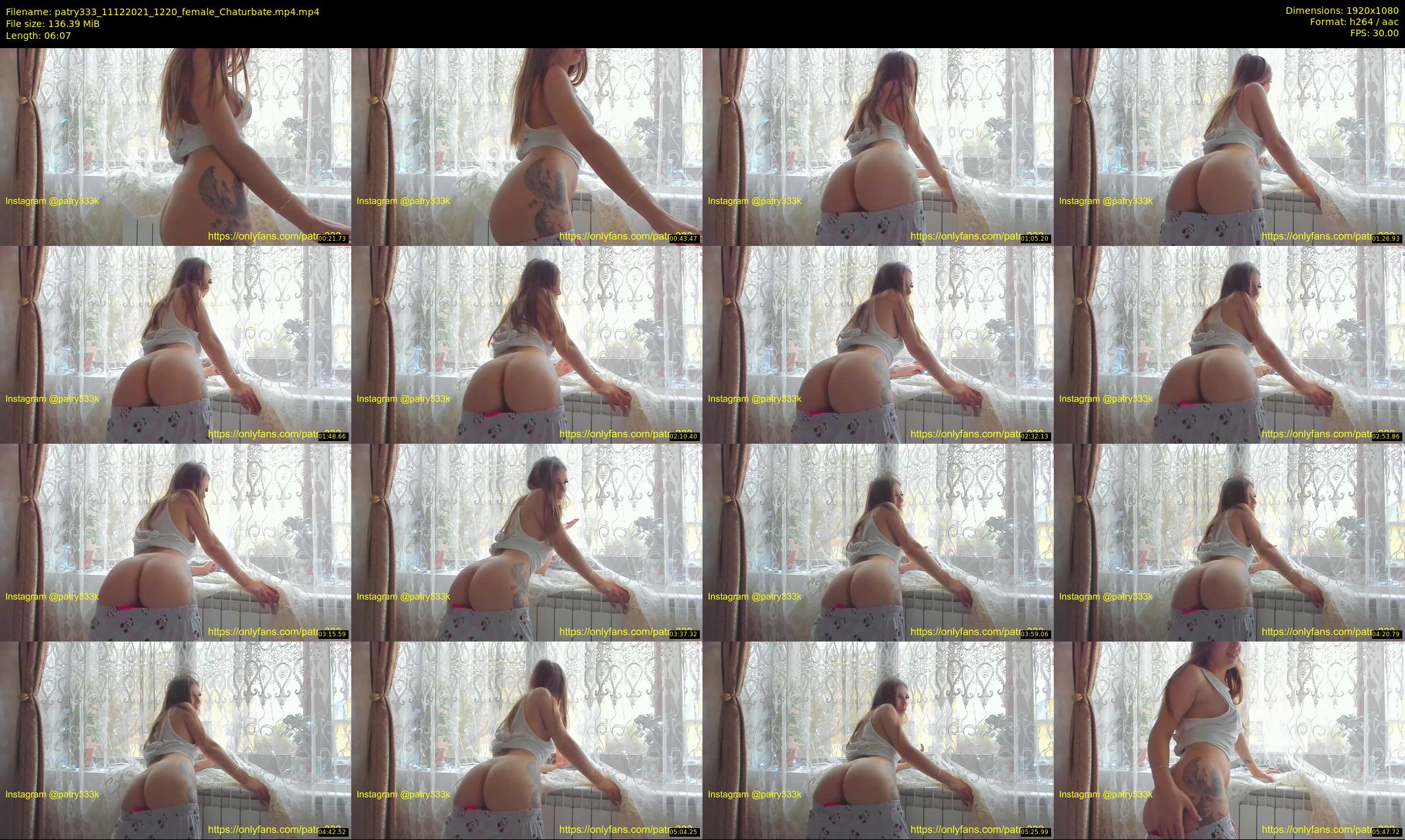 patry333 — 7 minute Chaturbate female cam show recording, 1080p, Dec 11, 2021