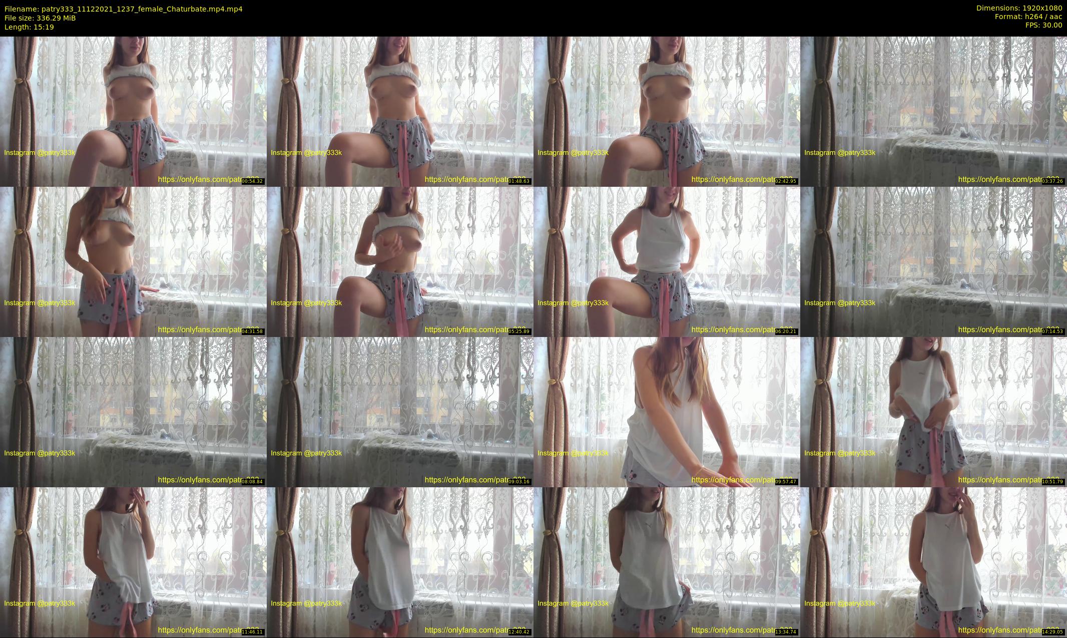 patry333 — 16 minute Chaturbate female cam show recording, 1080p, Dec 11, 2021