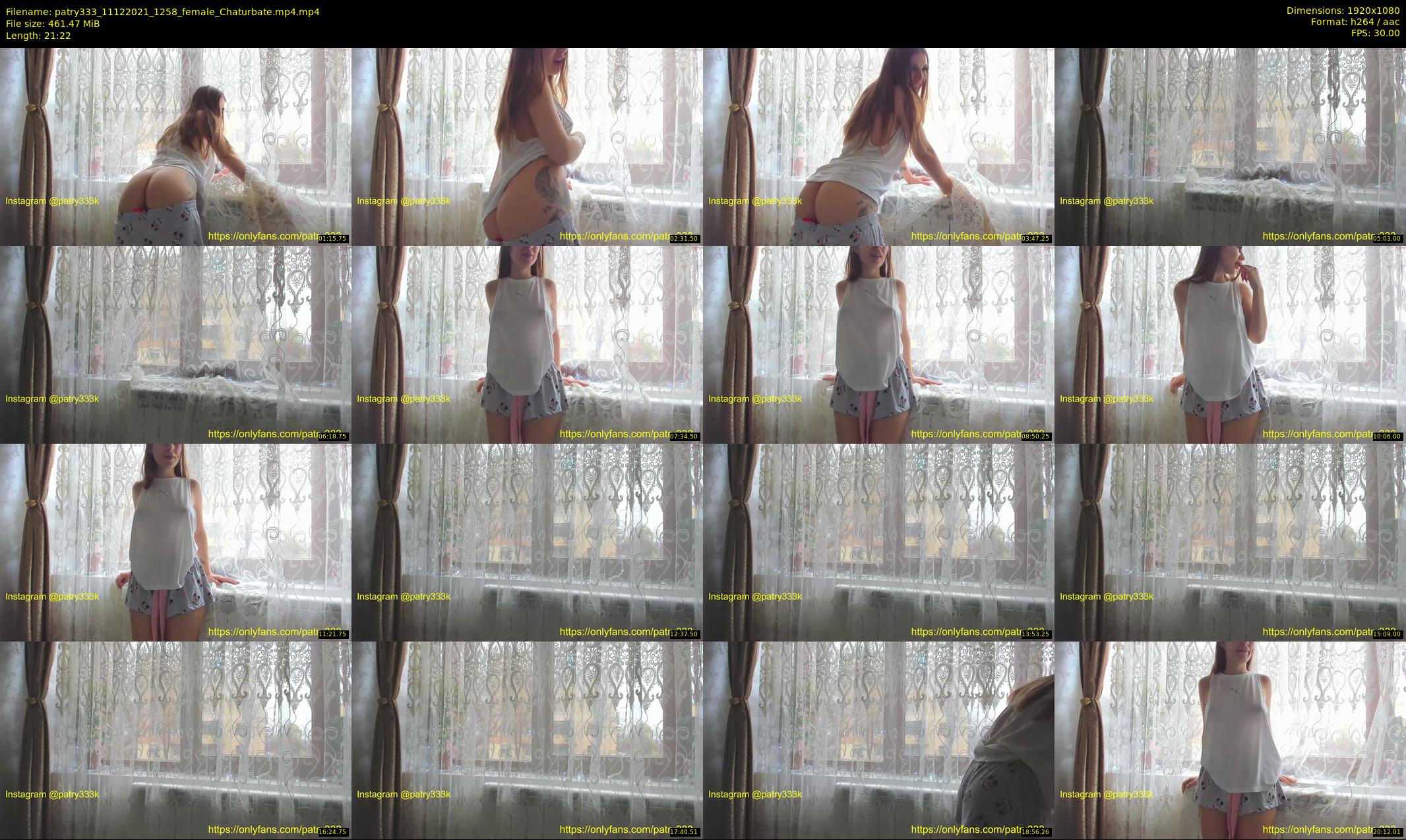 patry333 — 22 minute Chaturbate female cam show recording, 1080p, Dec 11, 2021