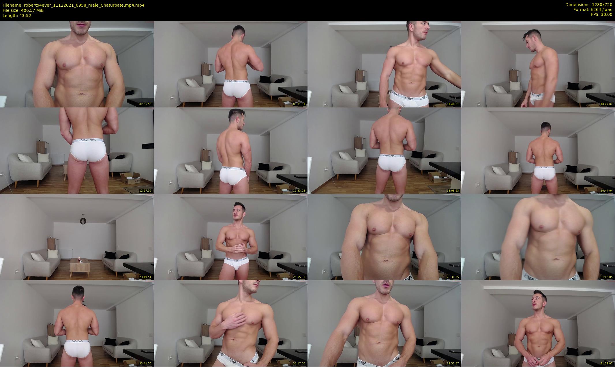 roberto4ever — 44 minute Chaturbate male cam show recording, 720p, Dec 11, 2021