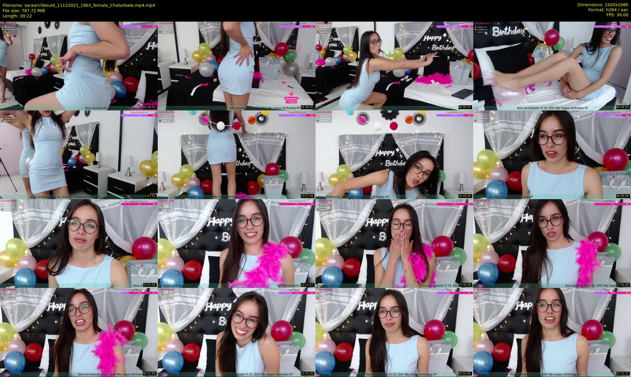 saraarchbould — 40 minute Chaturbate female cam show recording, 1080p, Dec 11, 2021