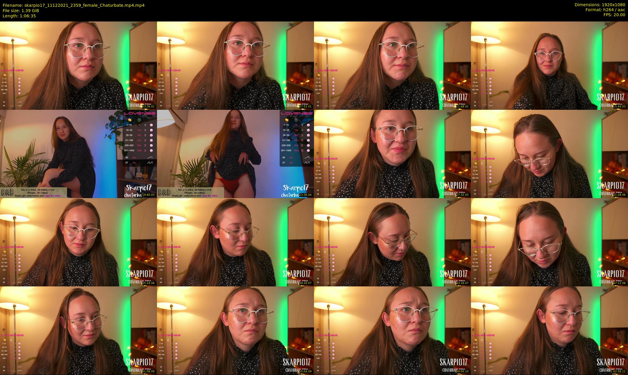 skarpio17 — 67 minute Chaturbate female cam show recording, 1080p, Dec 11, 2021