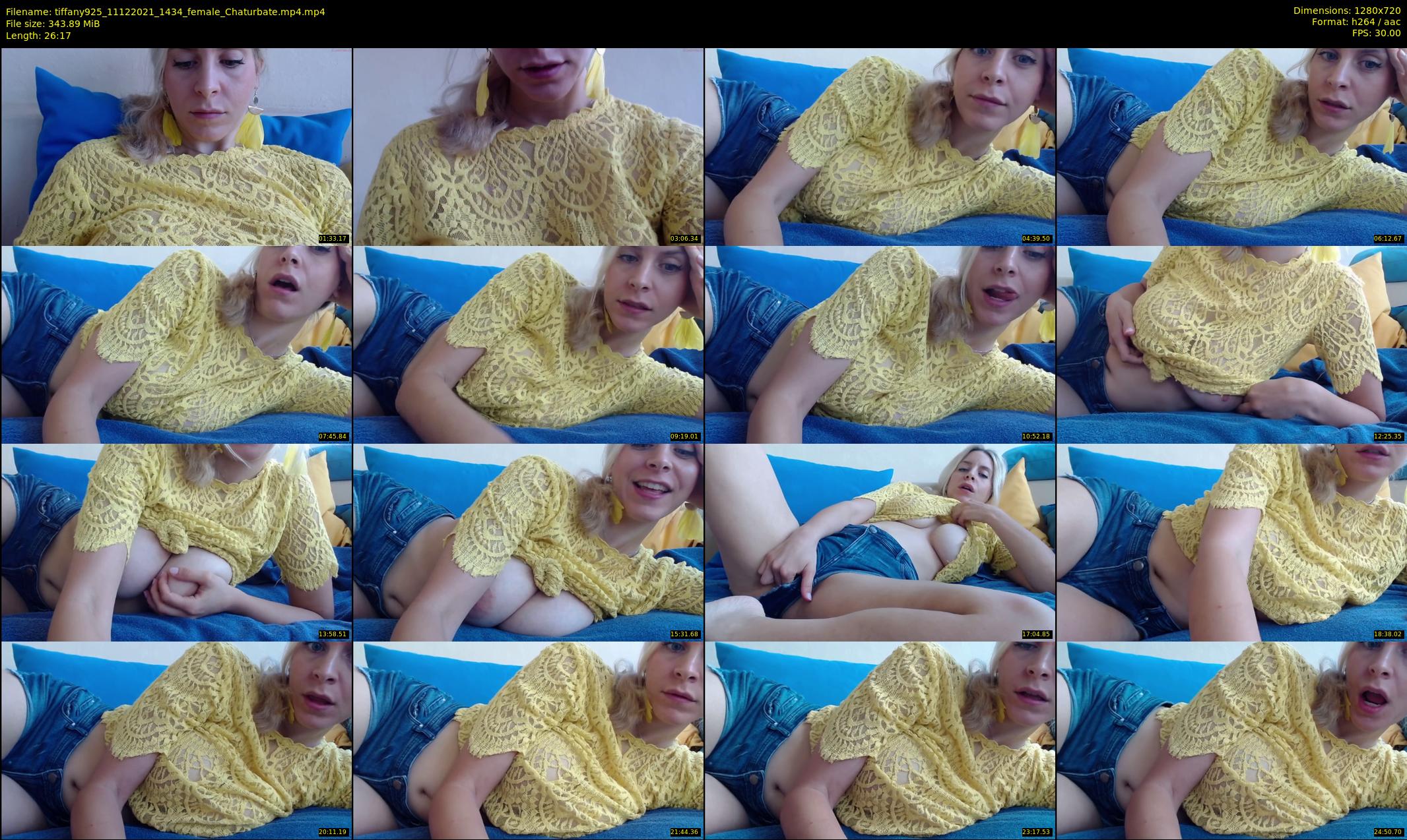 tiffany925 — 27 minute Chaturbate female cam show recording, 720p, Dec 11, 2021