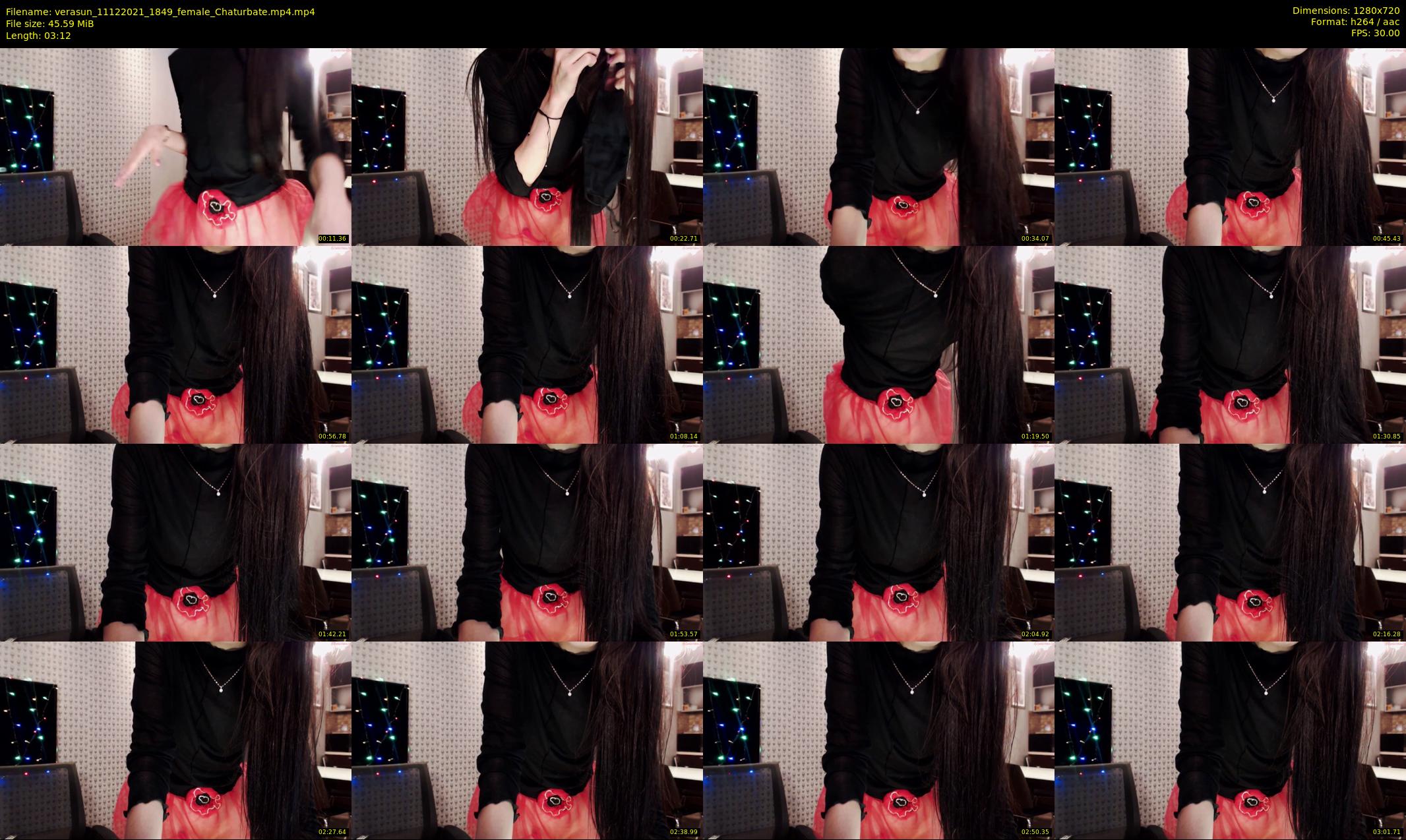 verasun — 4 minute Chaturbate female cam show recording, 720p, Dec 11, 2021