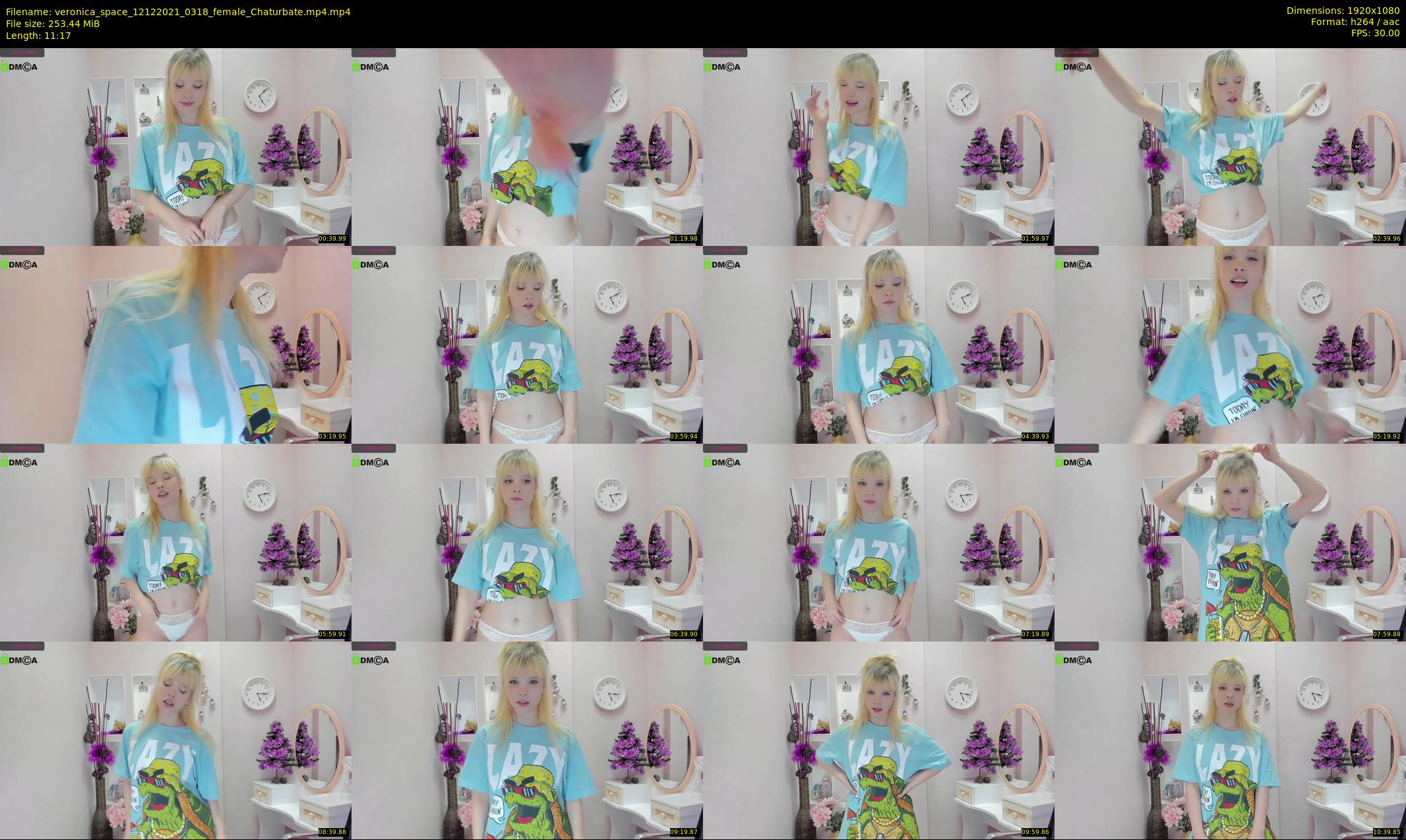 veronica_space — 12 minute Chaturbate female cam show recording, 1080p, Dec 12, 2021