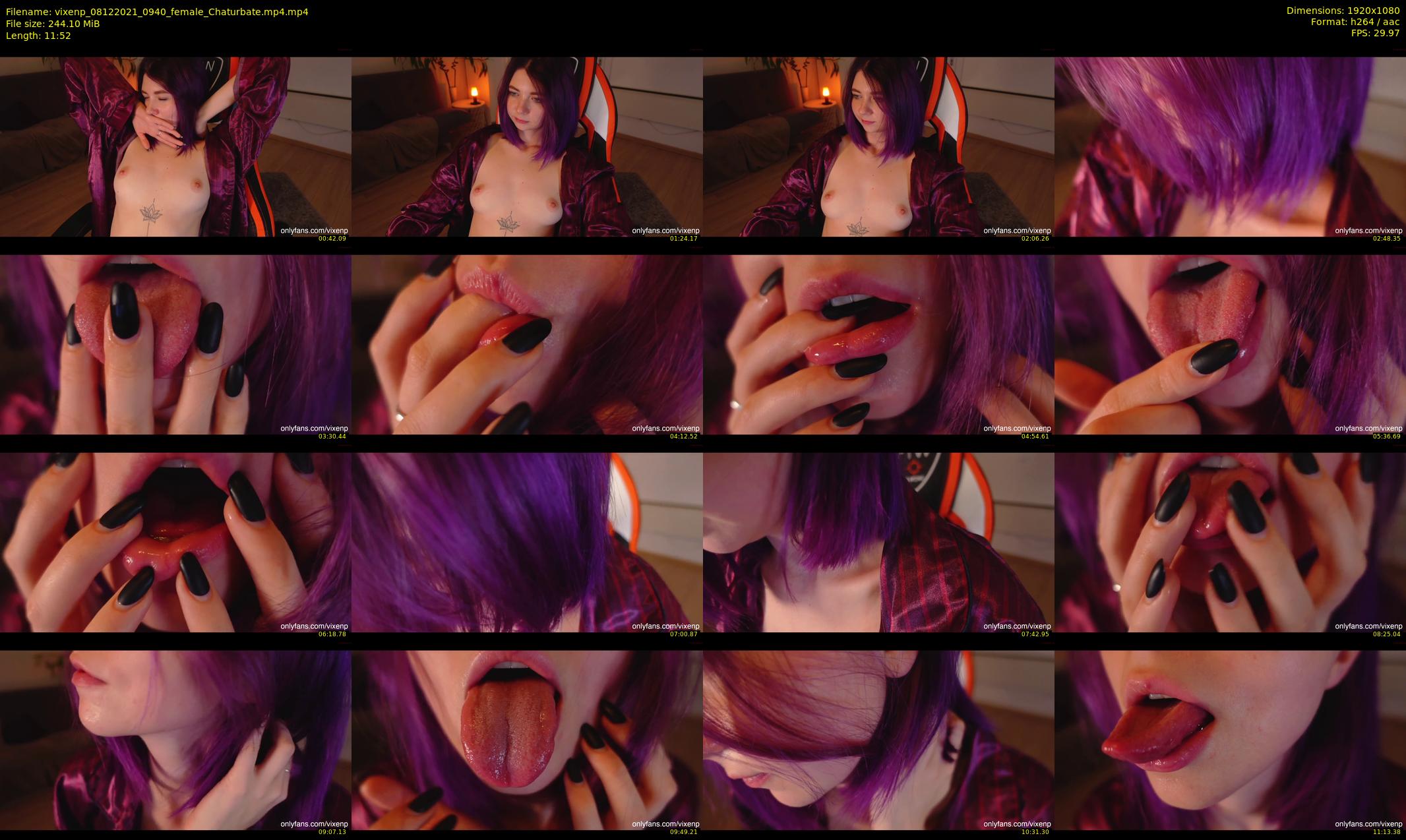vixenp — 12 minute Chaturbate female cam show recording, 1080p, Dec 8, 2021