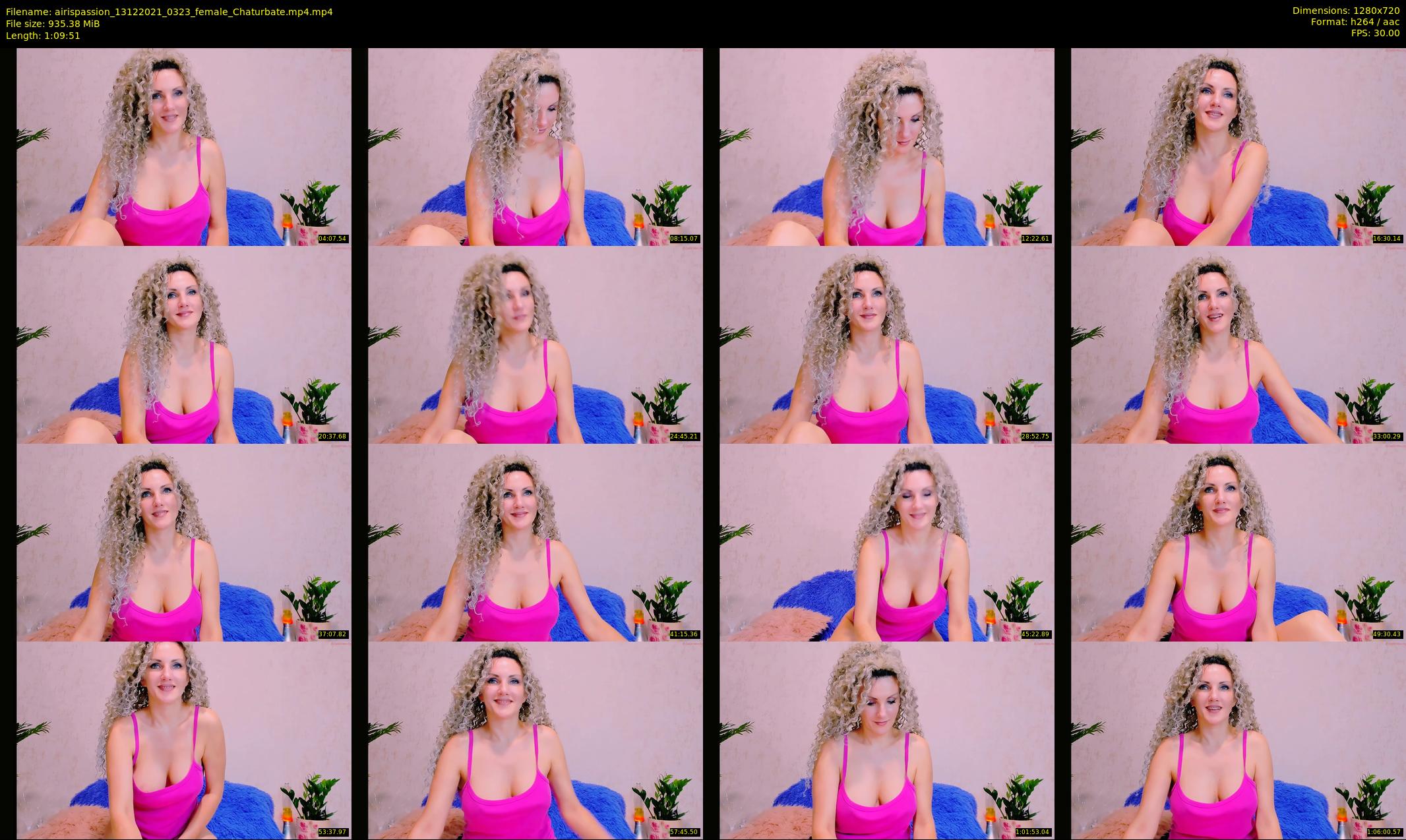 airispassion — 70 minute Chaturbate female cam show recording, 720p, Dec 13, 2021
