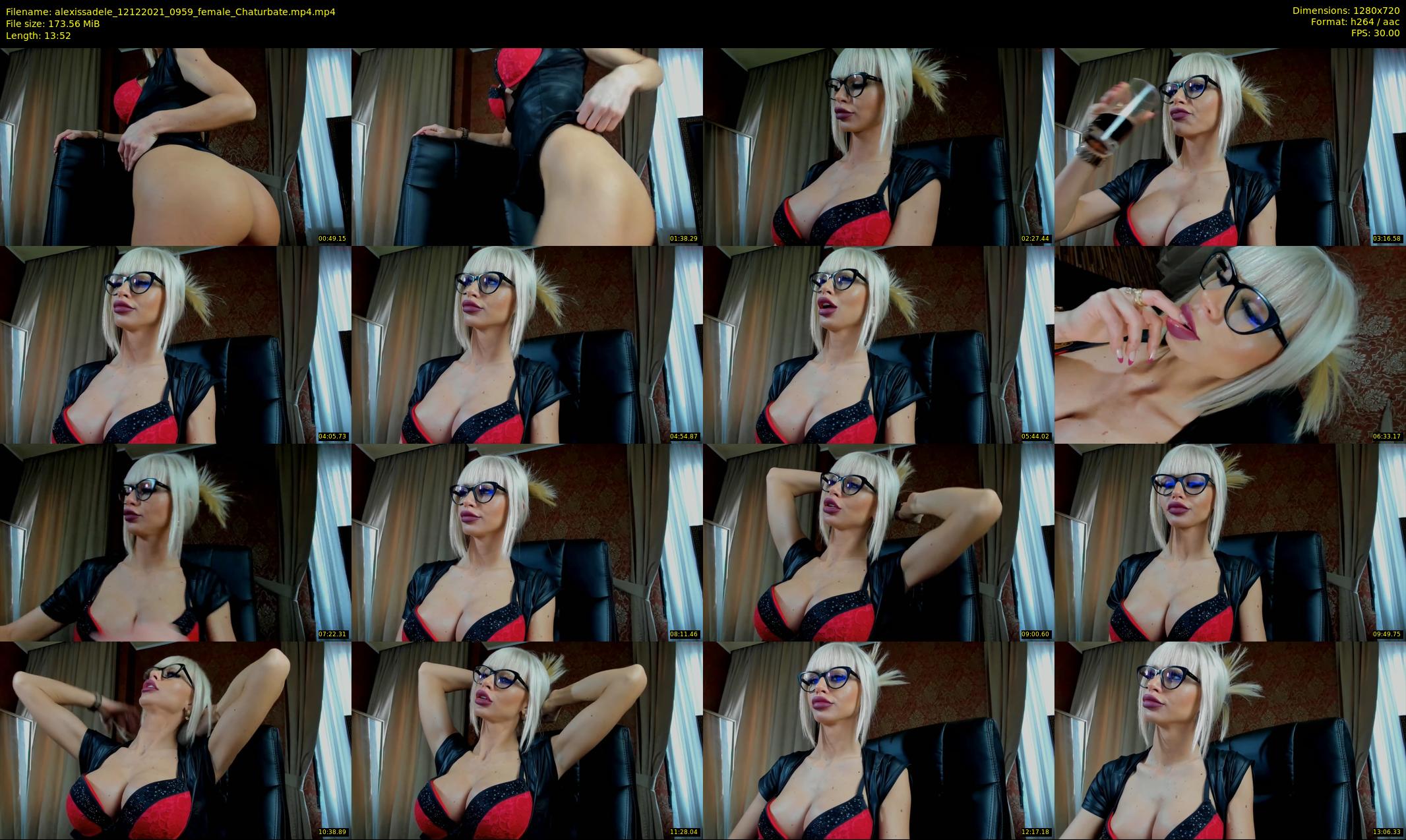 alexissadele — 14 minute Chaturbate female cam show recording, 720p, Dec 12, 2021