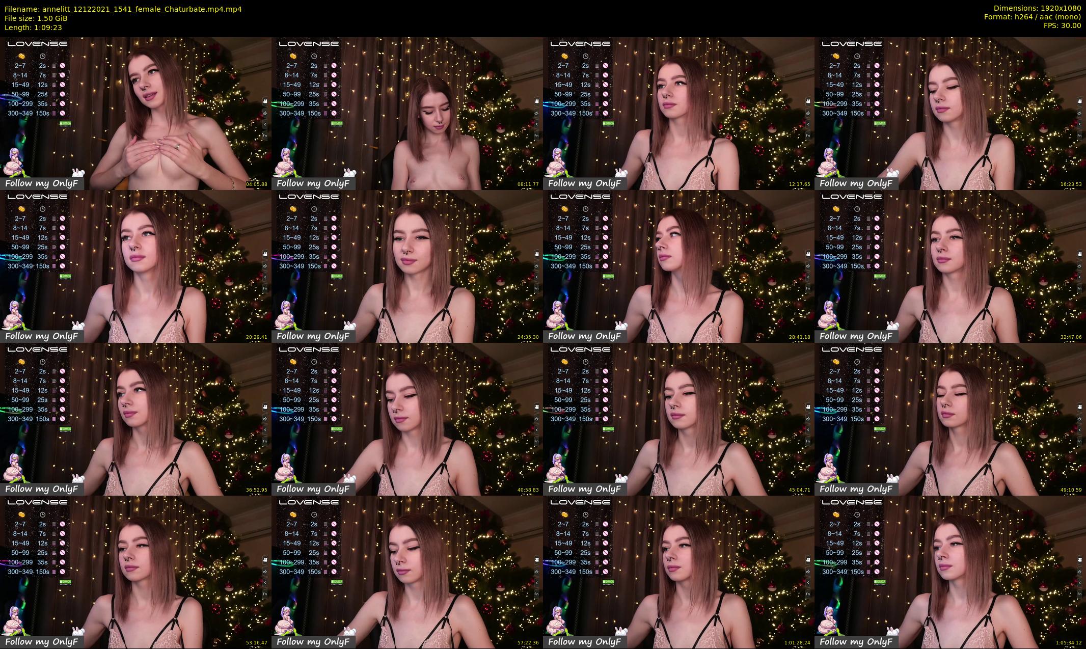 annelitt — 70 minute Chaturbate female cam show recording, 1080p, Dec 12, 2021