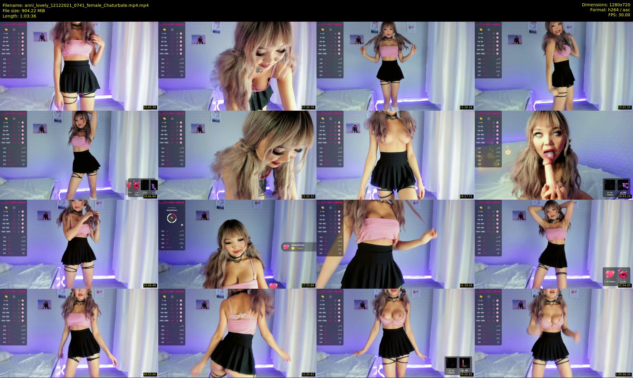 anni_lovely — 64 minute Chaturbate female cam show recording, 720p, Dec 12, 2021