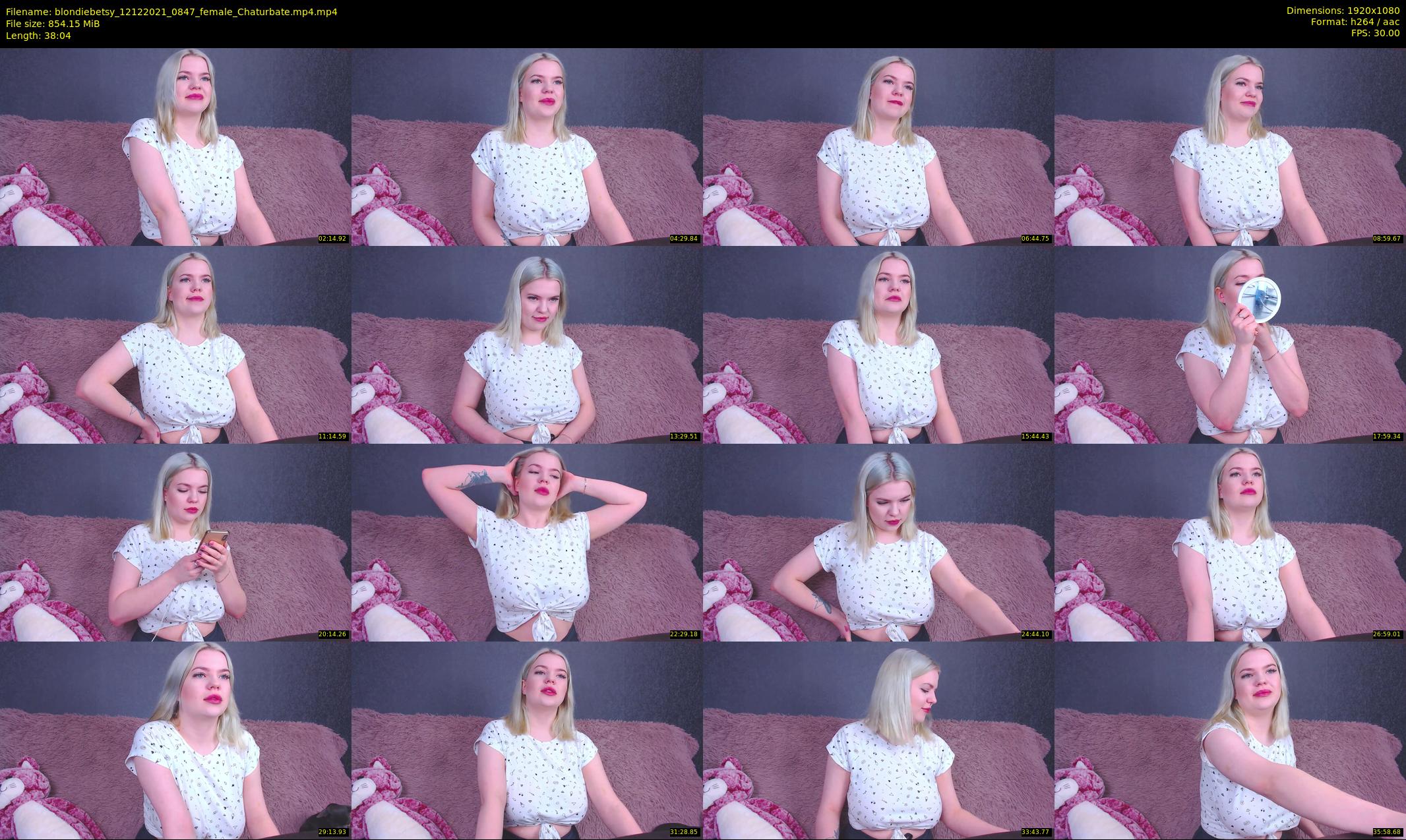 blondiebetsy — 39 minute Chaturbate female cam show recording, 1080p, Dec 12, 2021