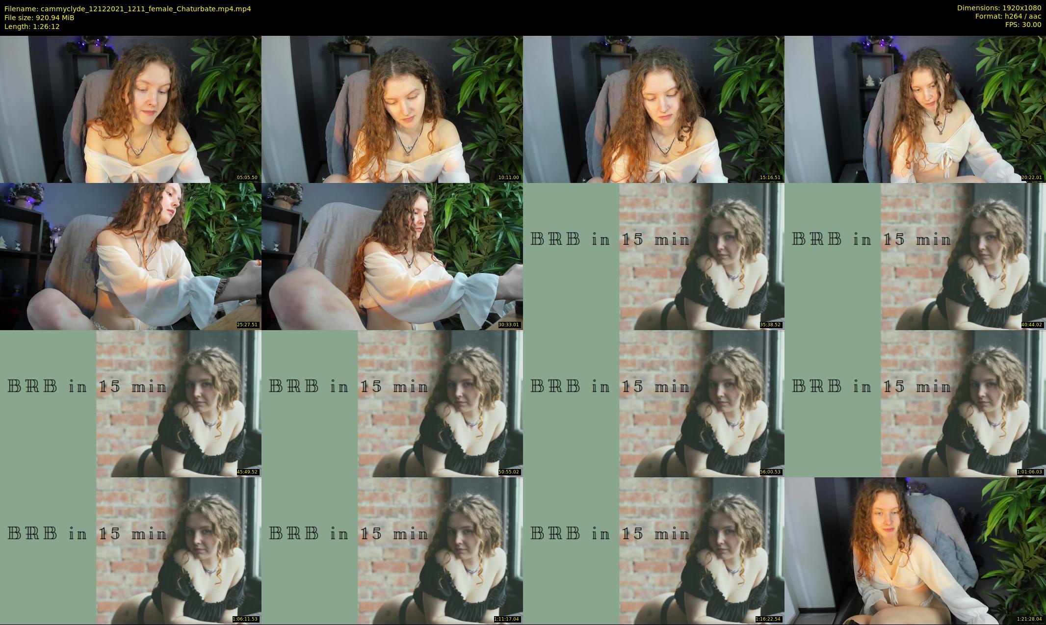 cammyclyde — 87 minute Chaturbate female cam show recording, 1080p, Dec 12, 2021