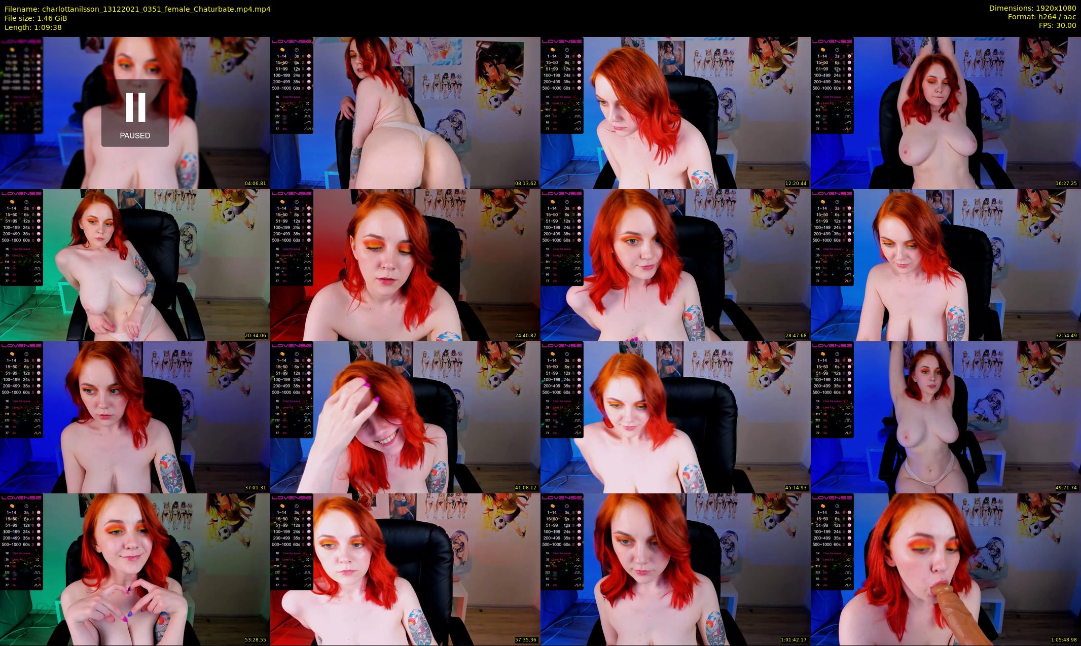 charlottanilsson — 70 minute Chaturbate female cam show recording, 1080p, Dec 13, 2021