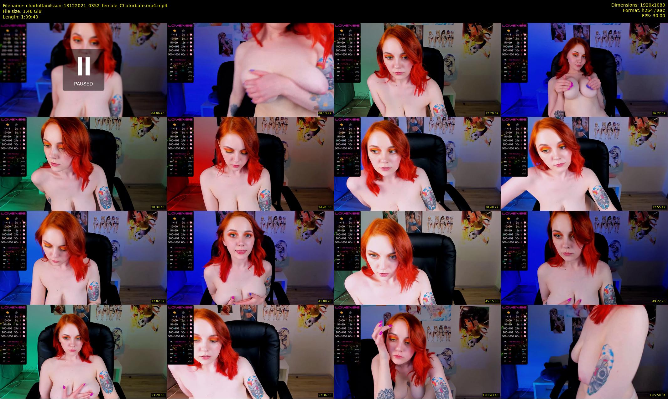 charlottanilsson — 70 minute Chaturbate female cam show recording, 1080p, Dec 13, 2021