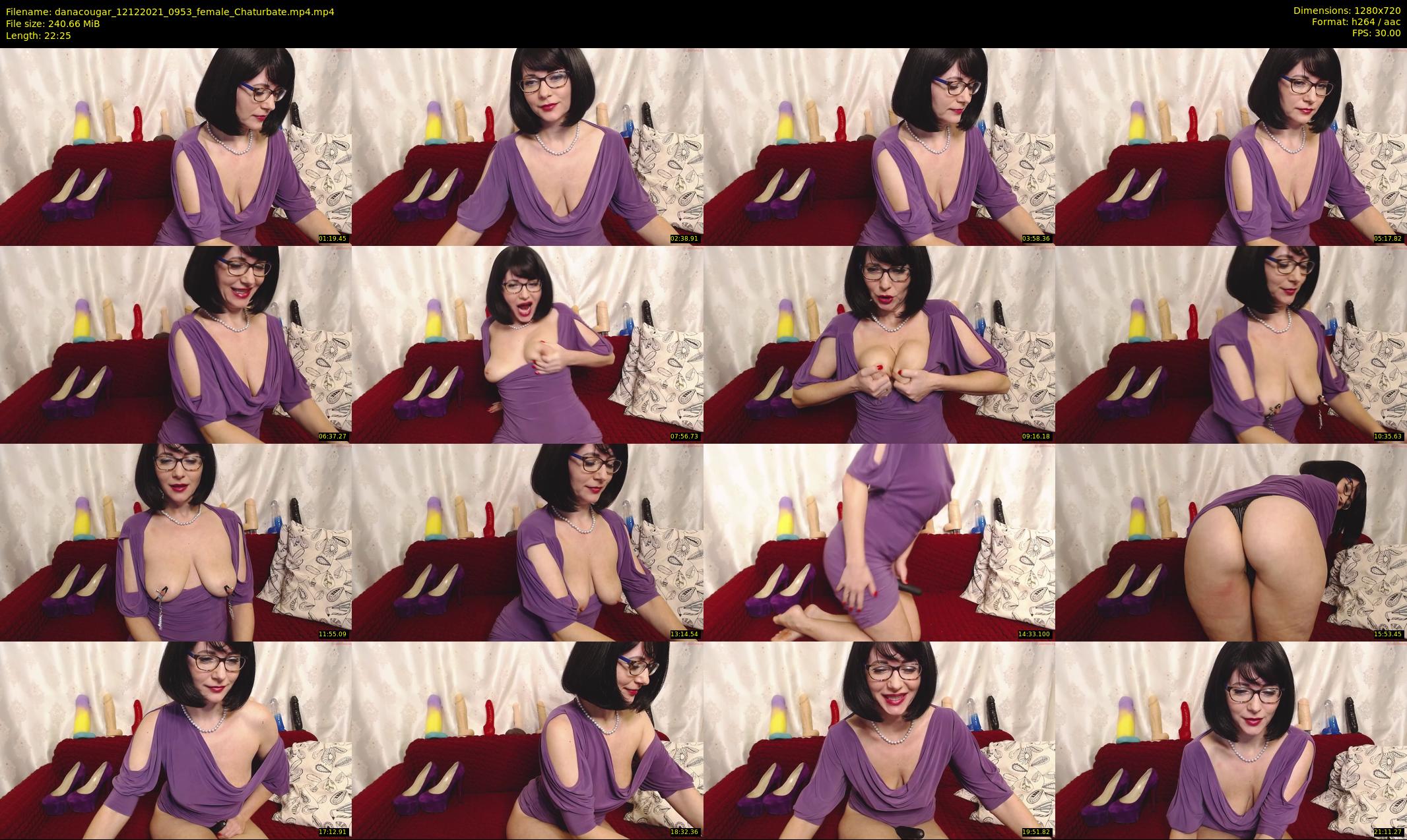 danacougar — 23 minute Chaturbate female cam show recording, 720p, Dec 12, 2021