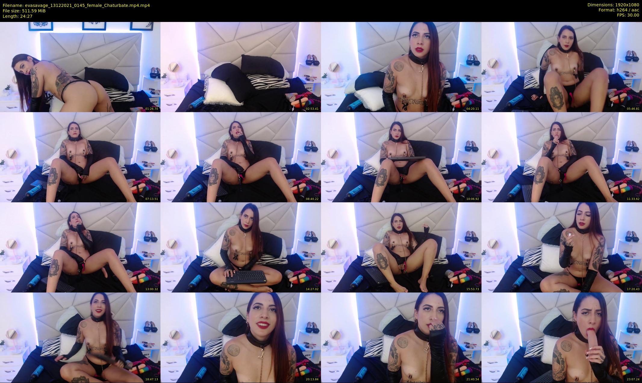 evasavage — 25 minute Chaturbate female cam show recording, 1080p, Dec 13, 2021