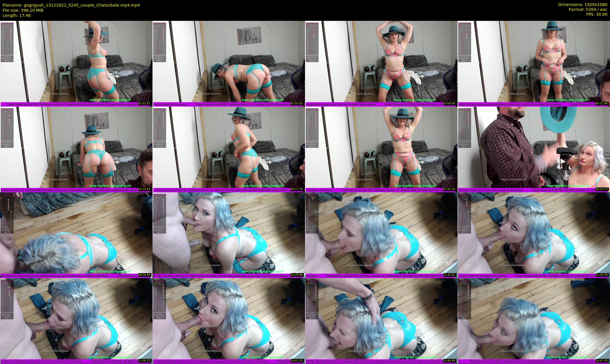 gagngush — 18 minute Chaturbate couple cam show recording, 1080p, Dec 13, 2021