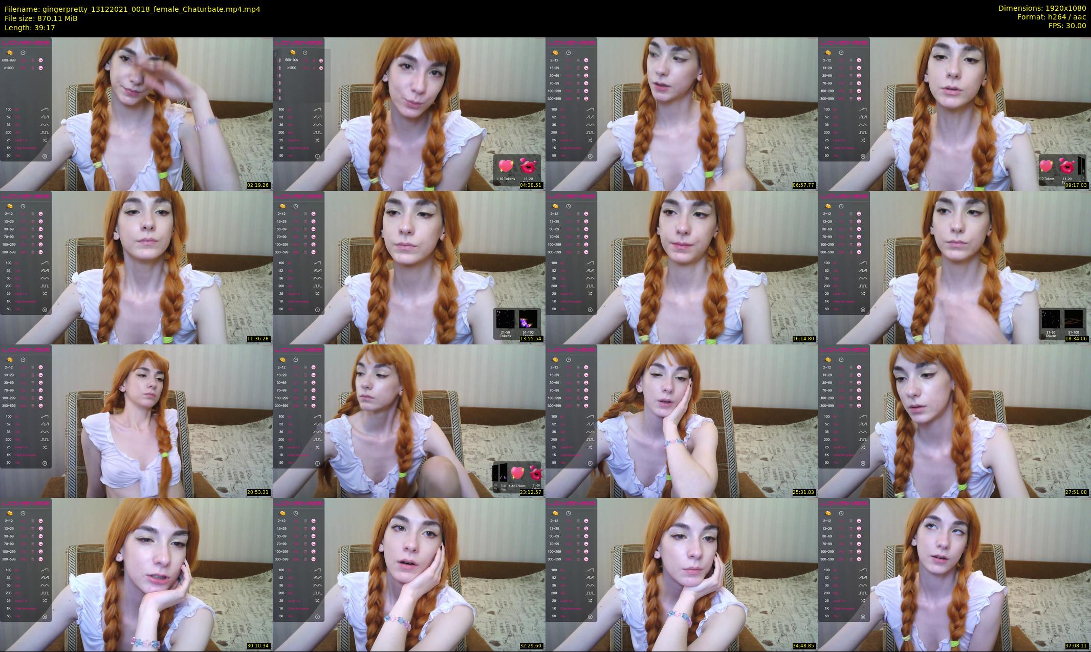 gingerpretty — 40 minute Chaturbate female cam show recording, 1080p, Dec 13, 2021